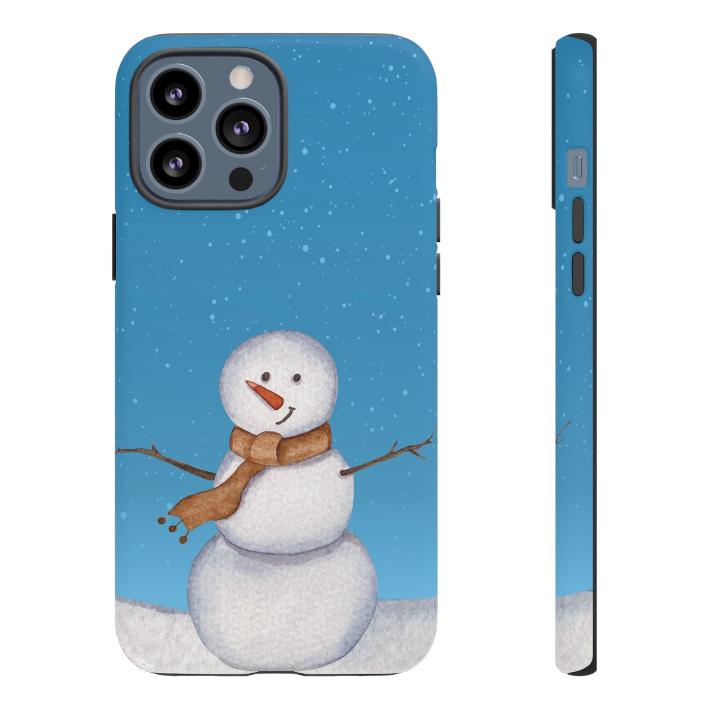 Snowman Wallpaper Phone Case | iPhone 15 Plus/ Pro, 14, 13, 12| Google Pixel 7, Pro, 5| Samsung Galaxy S23 All Major Phone Models