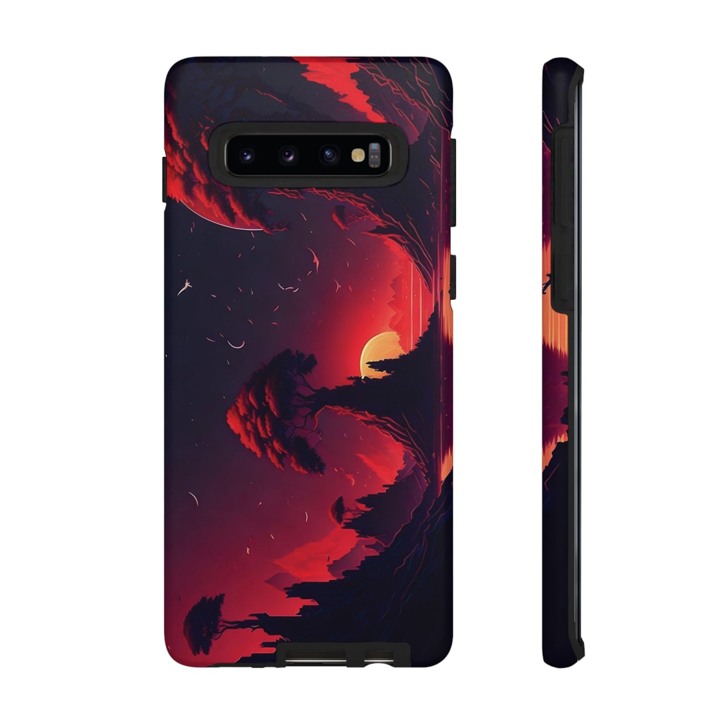 Red Sunset Wallpaper Phone Case | iPhone 15 Plus/ Pro, 14, 13, 12| Google Pixel 7, Pro, 5| Samsung Galaxy S23 All Major Phone Models