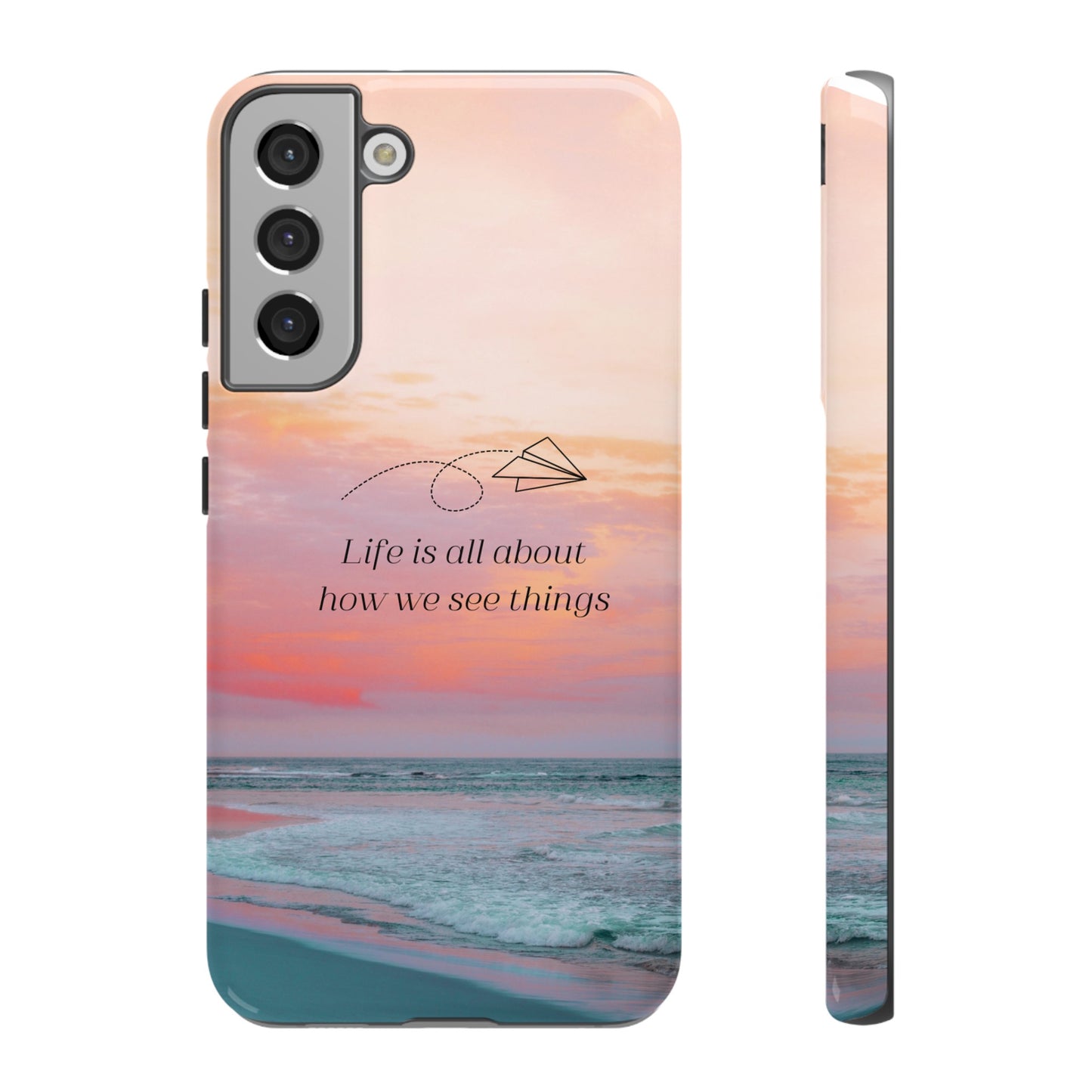 Thoughts at Sunset Phone Case | iPhone 15 Plus/ Pro, 14, 13, 12| Google Pixel 7, Pro, 5| Samsung Galaxy S23 All Major Phone Models