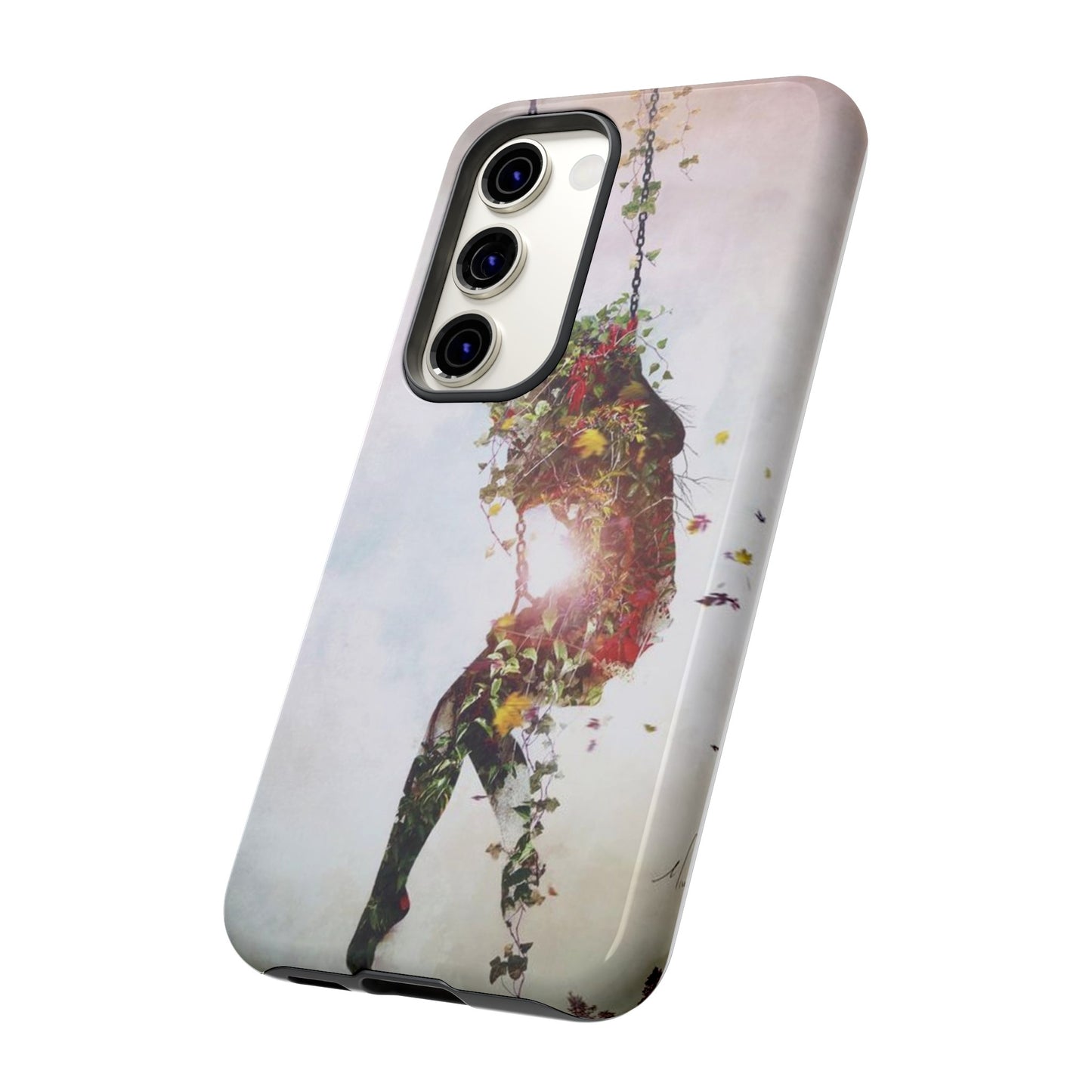 Flower Swing Girl Wallpaper Phone Case | iPhone 15 Plus/ Pro, 14, 13, 12| Google Pixel 7, Pro, 5| Samsung Galaxy S23 All Major Phone Models