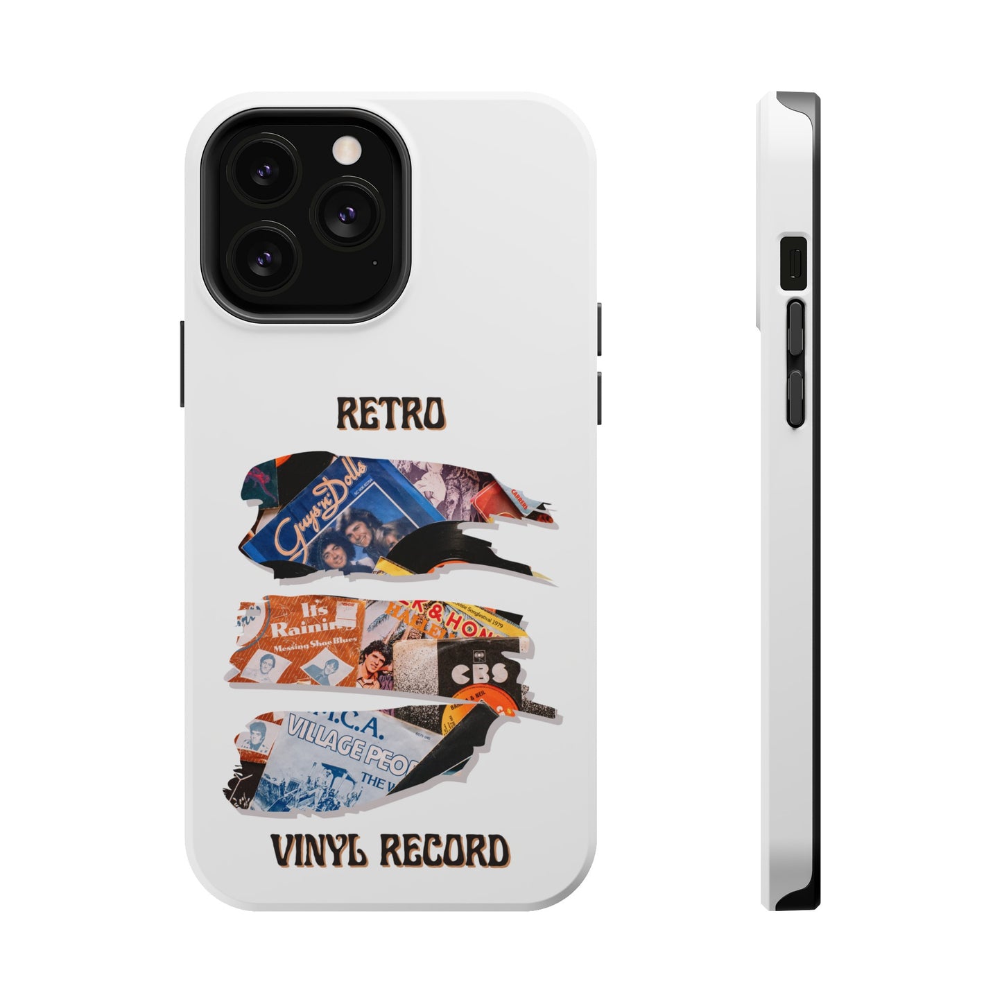 Retro Vinyl Record Phone Case | iPhone 15 Plus/ Pro, 14, 13, 12|