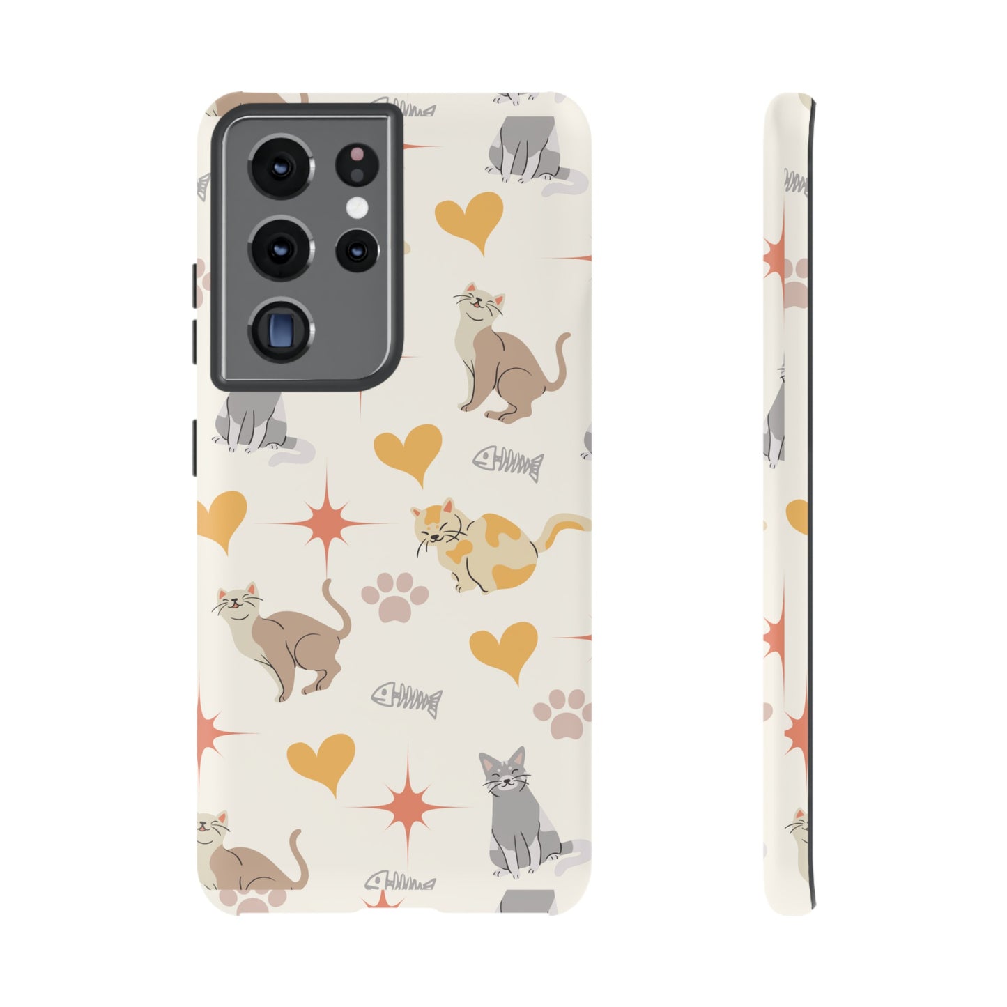 Cute Cat Wallpaper Phone Case | iPhone 15 Plus/ Pro, 14, 13, 12| Google Pixel 7, Pro, 5| Samsung Galaxy S23 All Major Phone Models