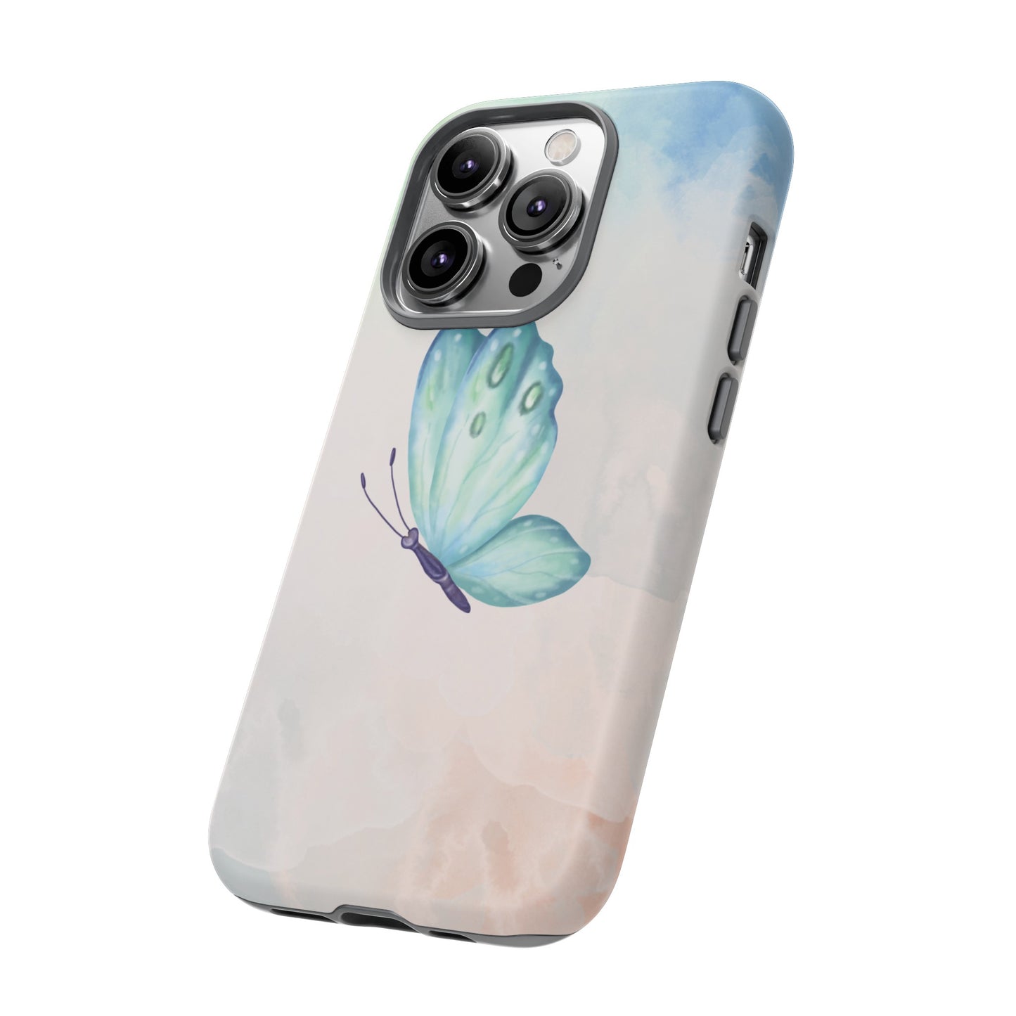 Blue Butterfly Wallpaper Phone Case  | iPhone 15 Plus/ Pro, 14, 13, 12| Google Pixel 7, Pro, 5| Samsung Galaxy S23 All Major Phone Models