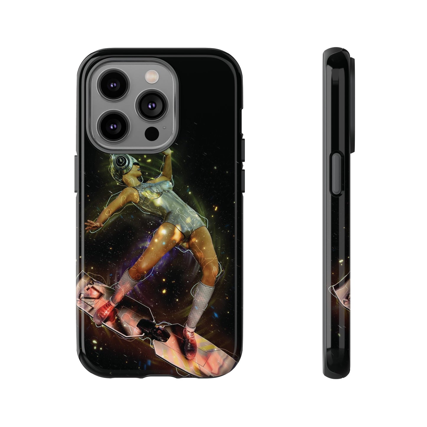 Sci-Fi Skateboard Wallpaper Phone Case | iPhone 15 Plus/ Pro, 14, 13, 12| Google Pixel 7, Pro, 5| Samsung Galaxy S23 All Major Phone Models