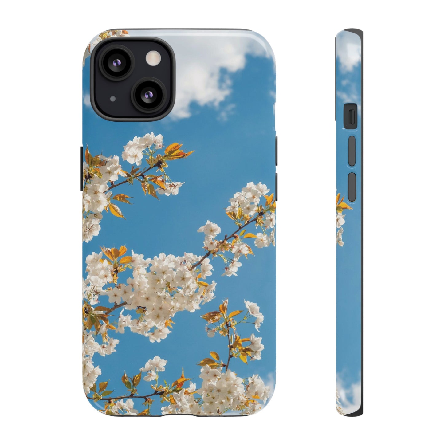 White Blossom Wallpaper Phone Case | iPhone 15 Plus/ Pro, 14, 13, 12| Google Pixel 7, Pro, 5| Samsung Galaxy S23 All Major Phone Models