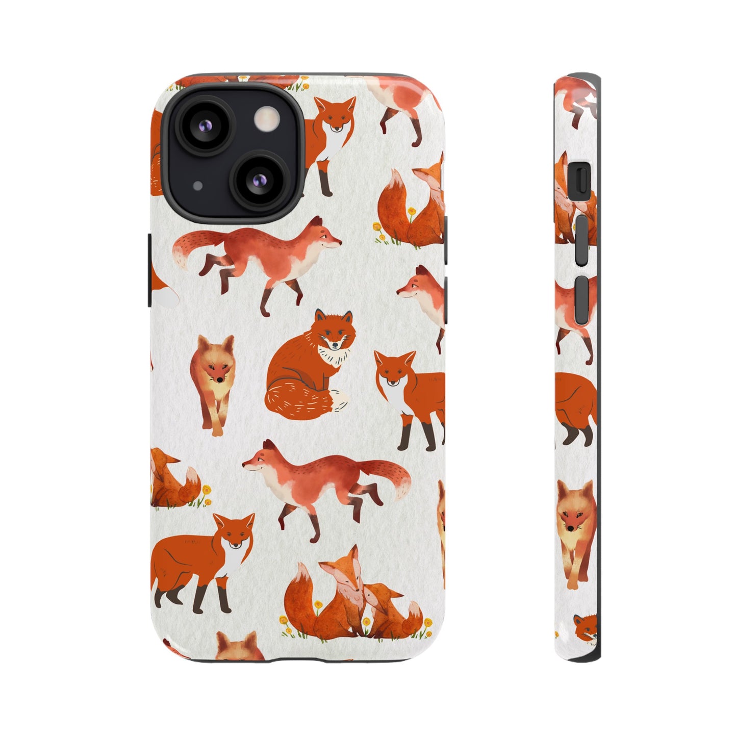 Foxes Wallpaper Phone Case | iPhone 15 Plus/ Pro, 14, 13, 12| Google Pixel 7, Pro, 5| Samsung Galaxy S23 All Major Phone Models