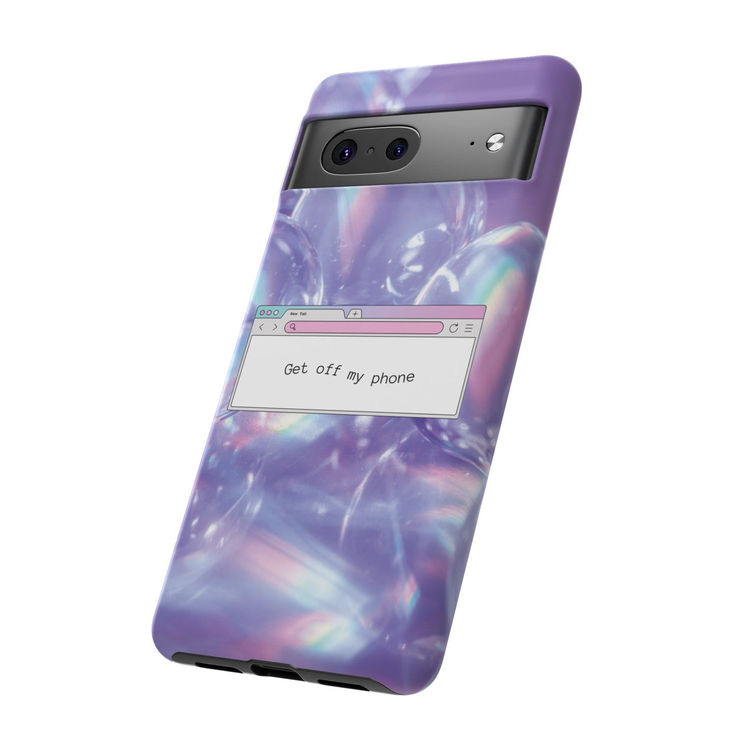 Get Off My Phone Wallpaper Phone Case | iPhone 15 Plus/ Pro, 14, 13, 12| Google Pixel 7, Pro, 5| Samsung Galaxy S23 All Major Phone Models