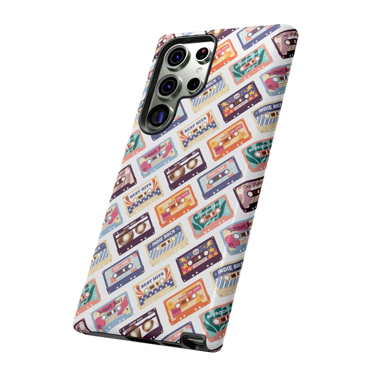 Retro Cassettes Phone Case | iPhone 15 Plus/ Pro, 14, 13, 12| Google Pixel 7, Pro, 5| Samsung Galaxy S23 All Major Phone Models