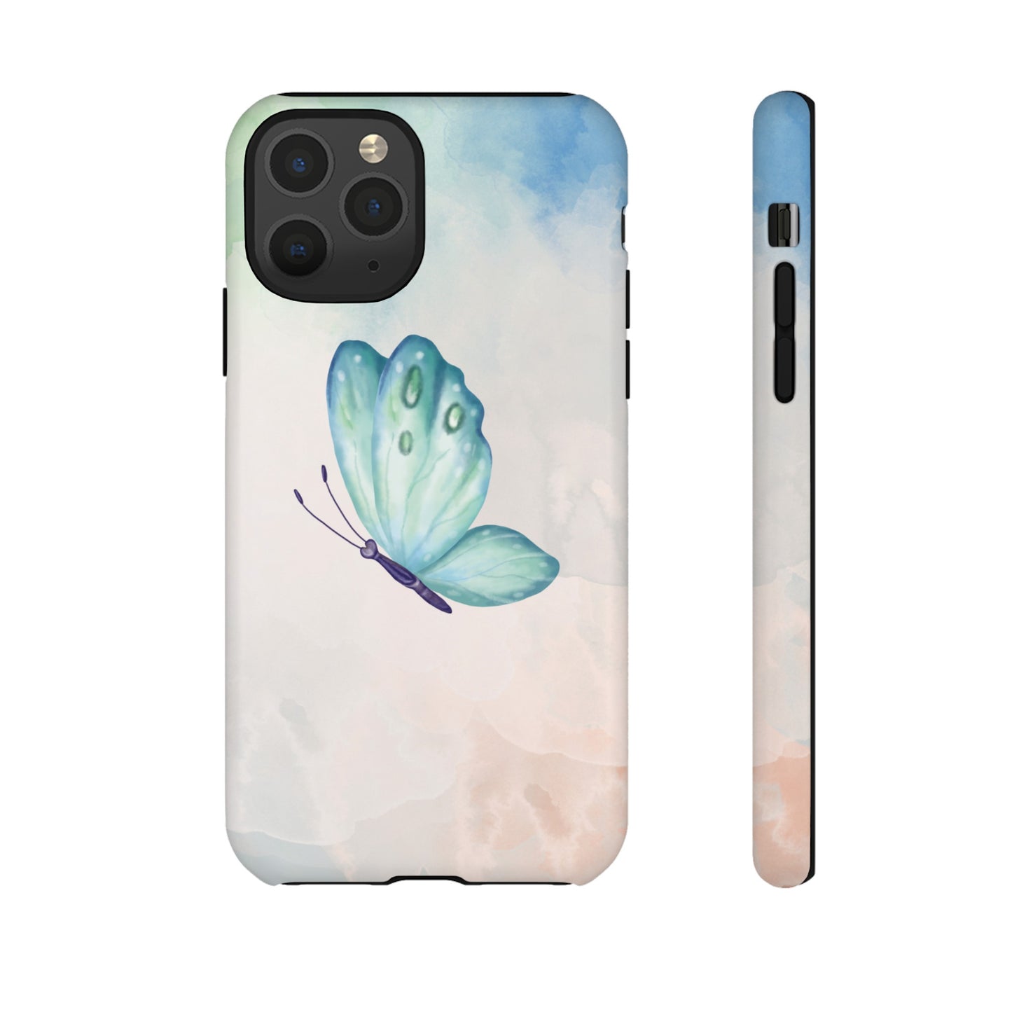 Blue Butterfly Wallpaper Phone Case  | iPhone 15 Plus/ Pro, 14, 13, 12| Google Pixel 7, Pro, 5| Samsung Galaxy S23 All Major Phone Models