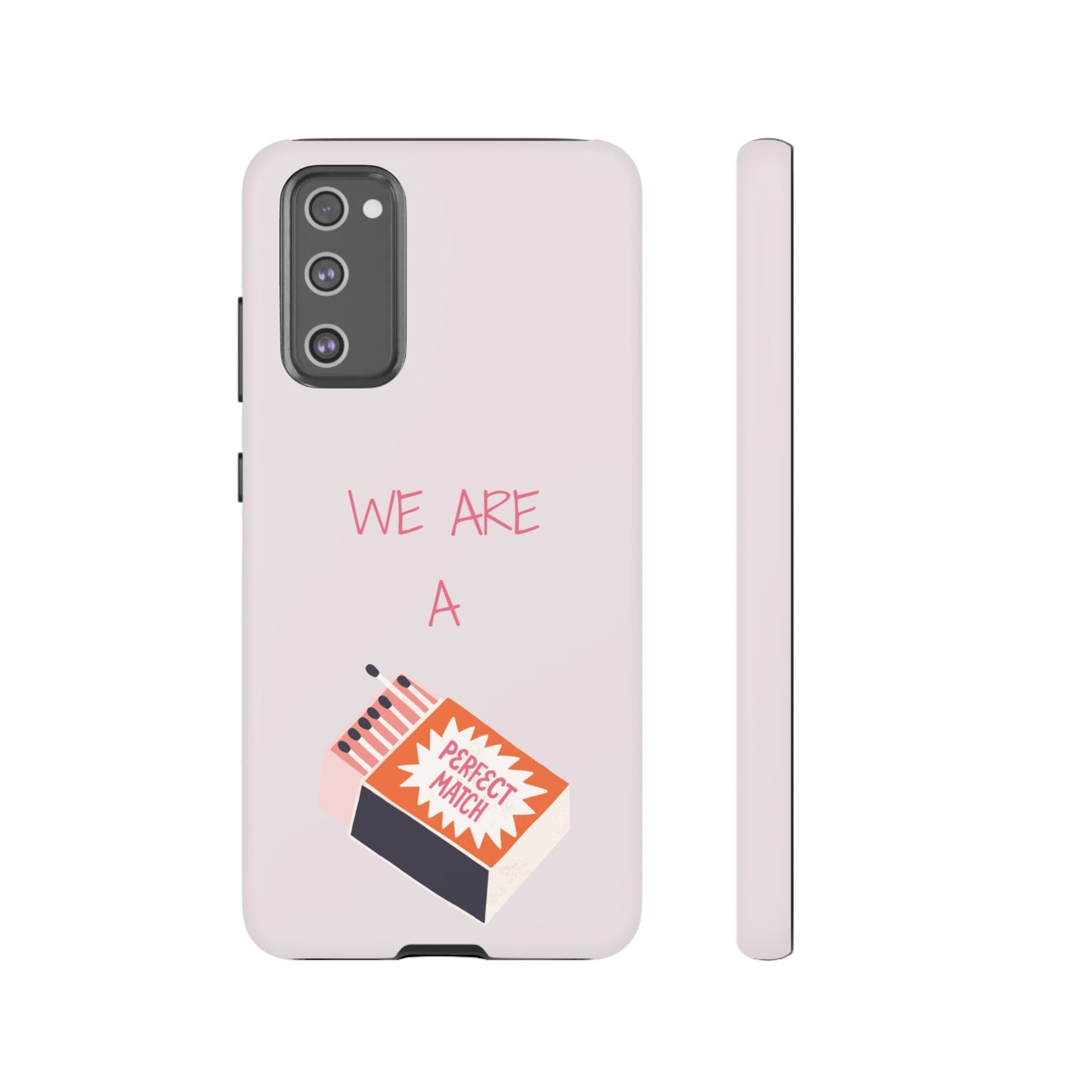 We Are A Perfect Match Wallpaper Phone Case | iPhone 15 Plus/ Pro, 14, 13, 12| Google Pixel 7, Pro, 5| Samsung Galaxy S23 All Major Phone Models