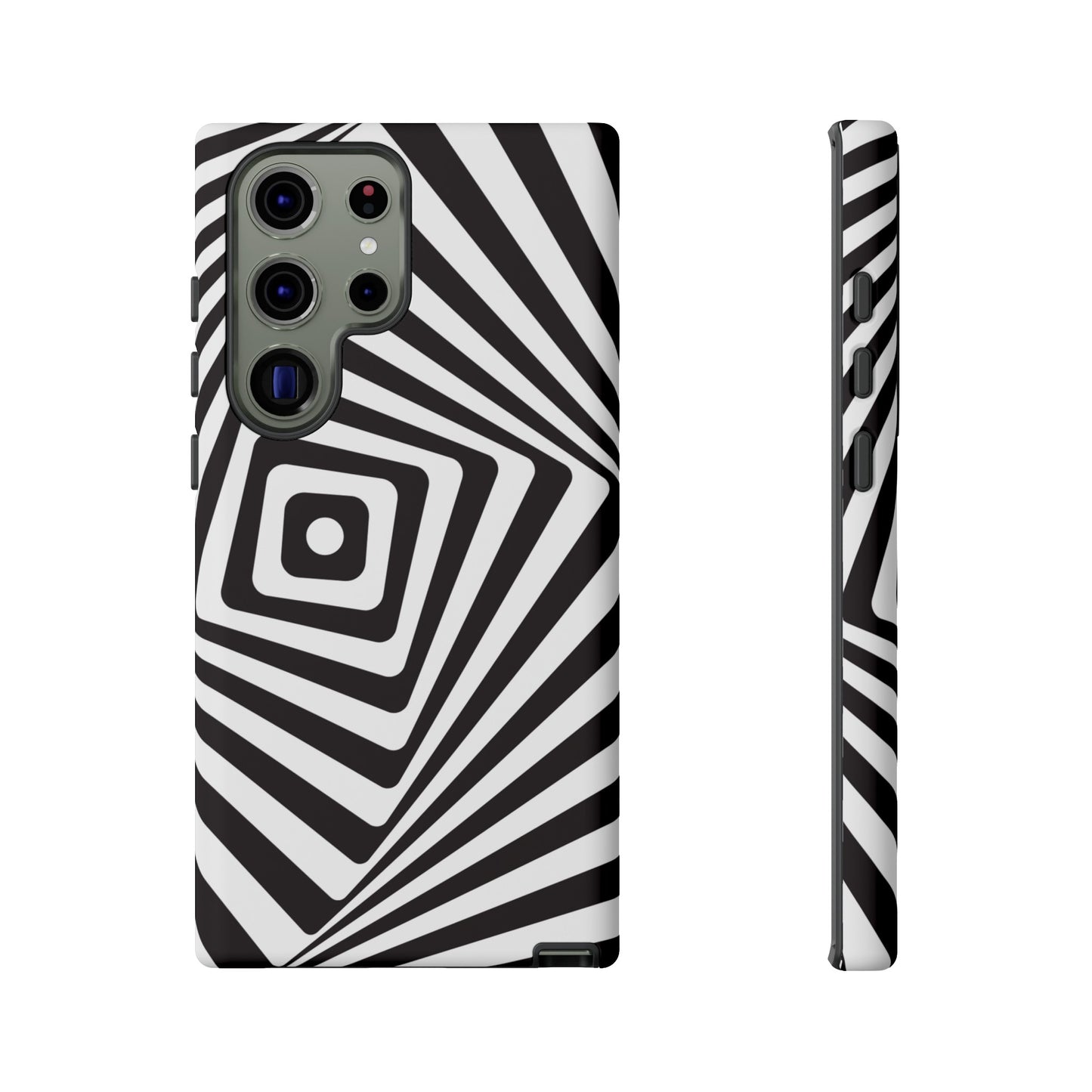 Black & White Spiral Wallpaper Phone Case | iPhone 15 Plus/ Pro, 14, 13, 12| Google Pixel 7, Pro, 5| Samsung Galaxy S23 All Major Phone Models