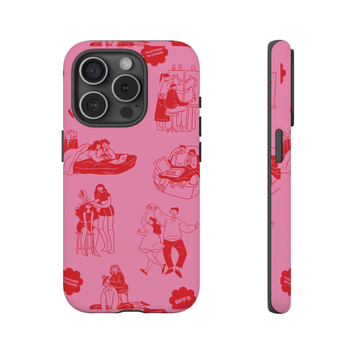 Pink Valentine's Day Wallpaper Phone Case | iPhone 15 Plus/ Pro, 14, 13, 12| Google Pixel 7, Pro, 5| Samsung Galaxy S23 All Major Phone Models