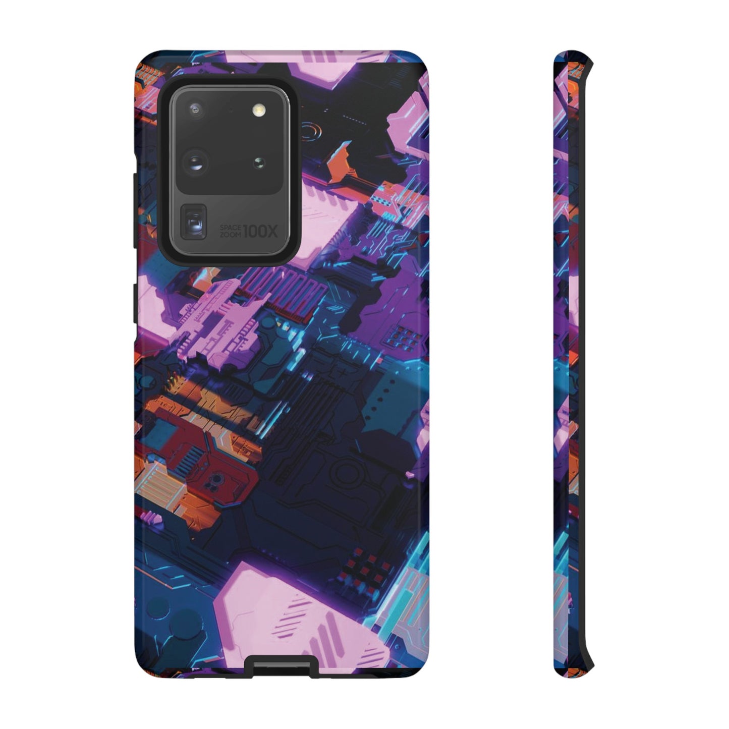 Purple Circuit Board Wallpaper Phone Case | iPhone 15 Plus/ Pro, 14, 13, 12| Google Pixel 7, Pro, 5| Samsung Galaxy S23 All Major Phone Models