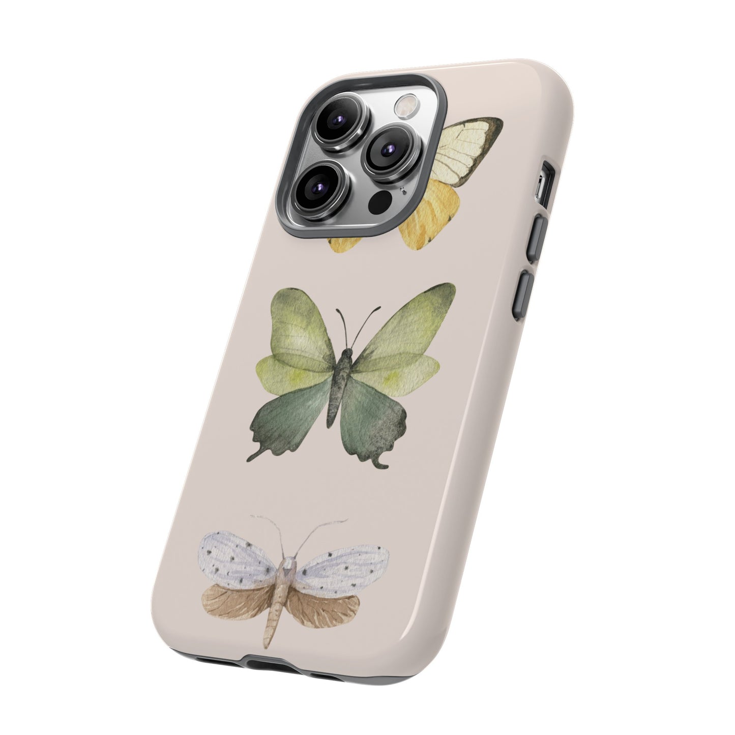 Three Butterflies Wallpaper Phone Case | iPhone 15 Plus/ Pro, 14, 13, 12| Google Pixel 7, Pro, 5| Samsung Galaxy S23 All Major Phone Models