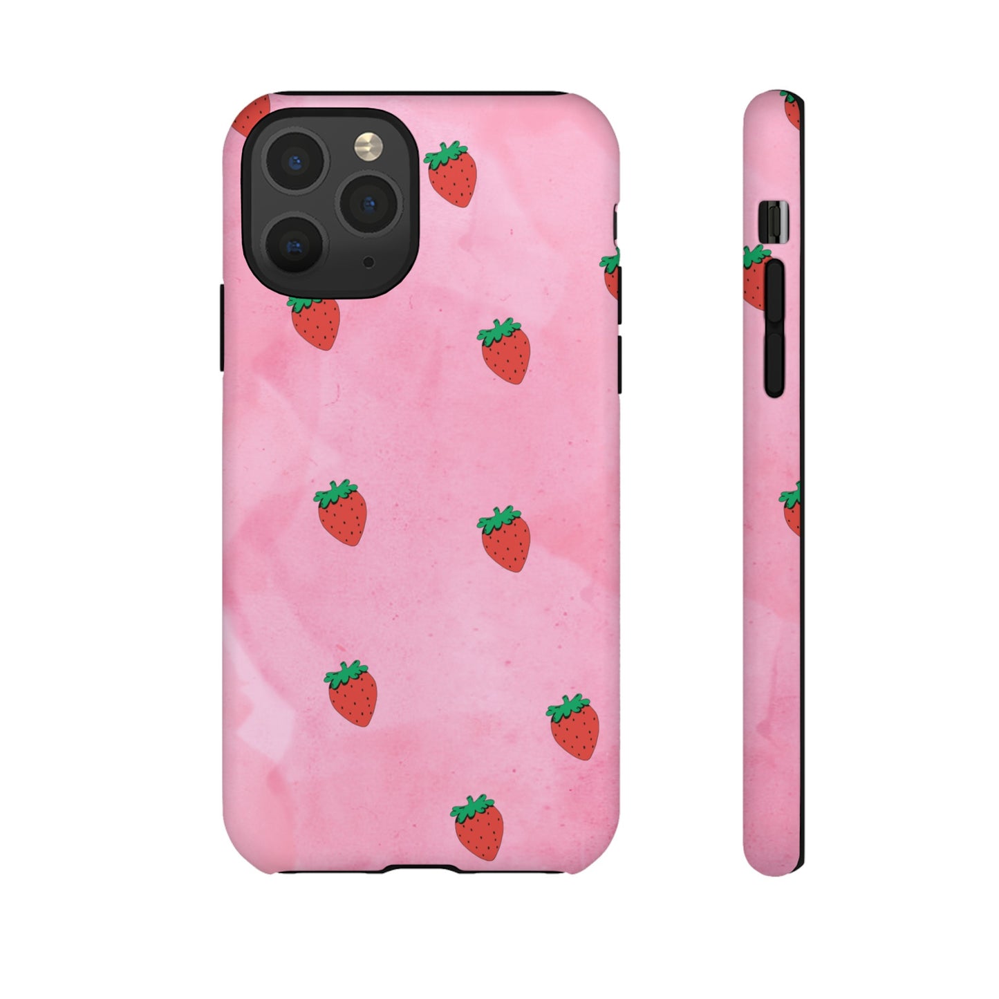 Strawberry Wallpaper Phone Case | iPhone 15 Plus/ Pro, 14, 13, 12| Google Pixel 7, Pro, 5| Samsung Galaxy S23 All Major Phone Models