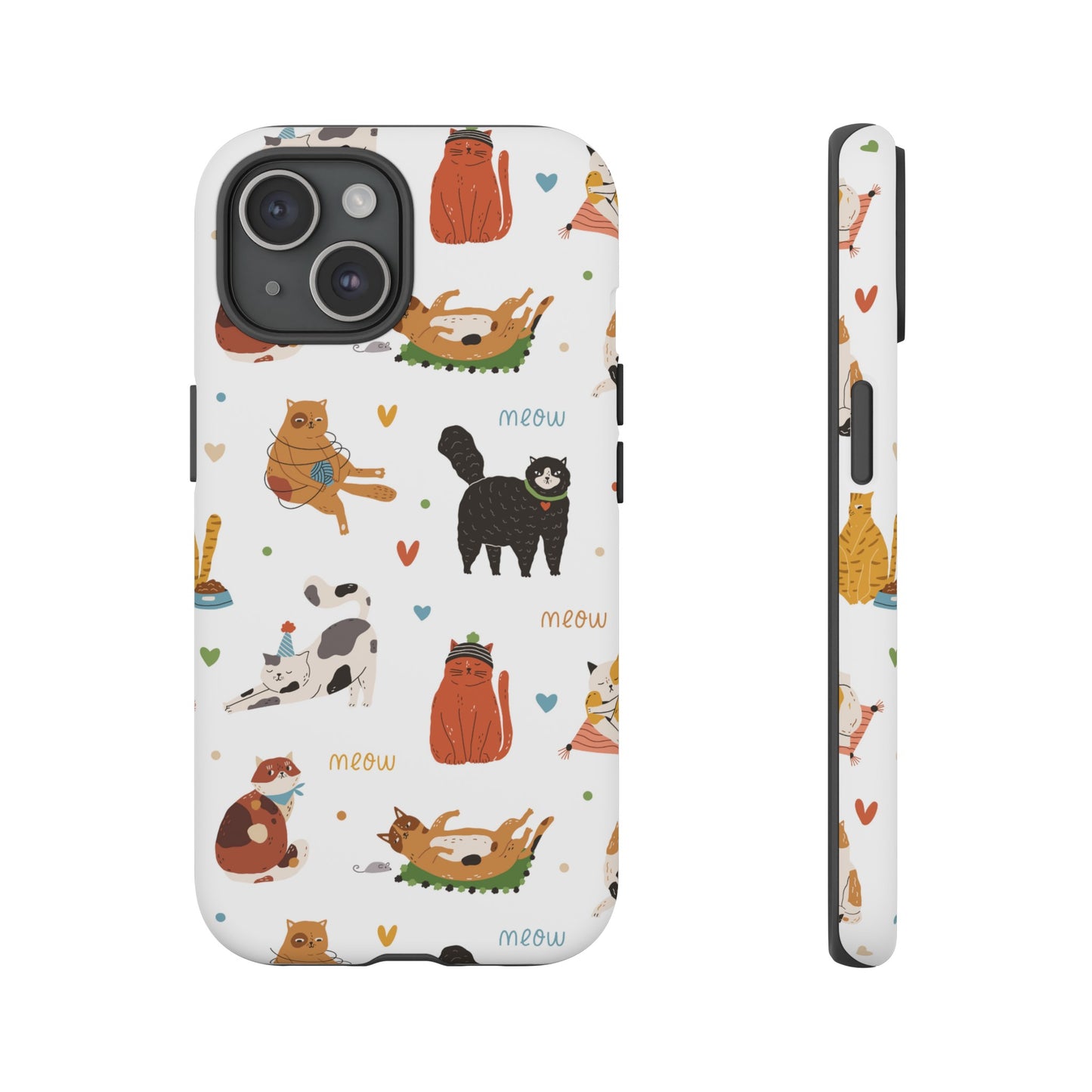 Collage of Cats Wallpaper Phone Case | iPhone 15 Plus/ Pro, 14, 13, 12| Google Pixel 7, Pro, 5| Samsung Galaxy S23 All Major Phone Models