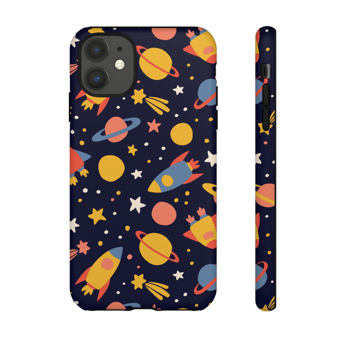 Cartoon Space Wallpaper Phone Case | iPhone 15 Plus/ Pro, 14, 13, 12| Google Pixel 7, Pro, 5| Samsung Galaxy S23 All Major Phone Models