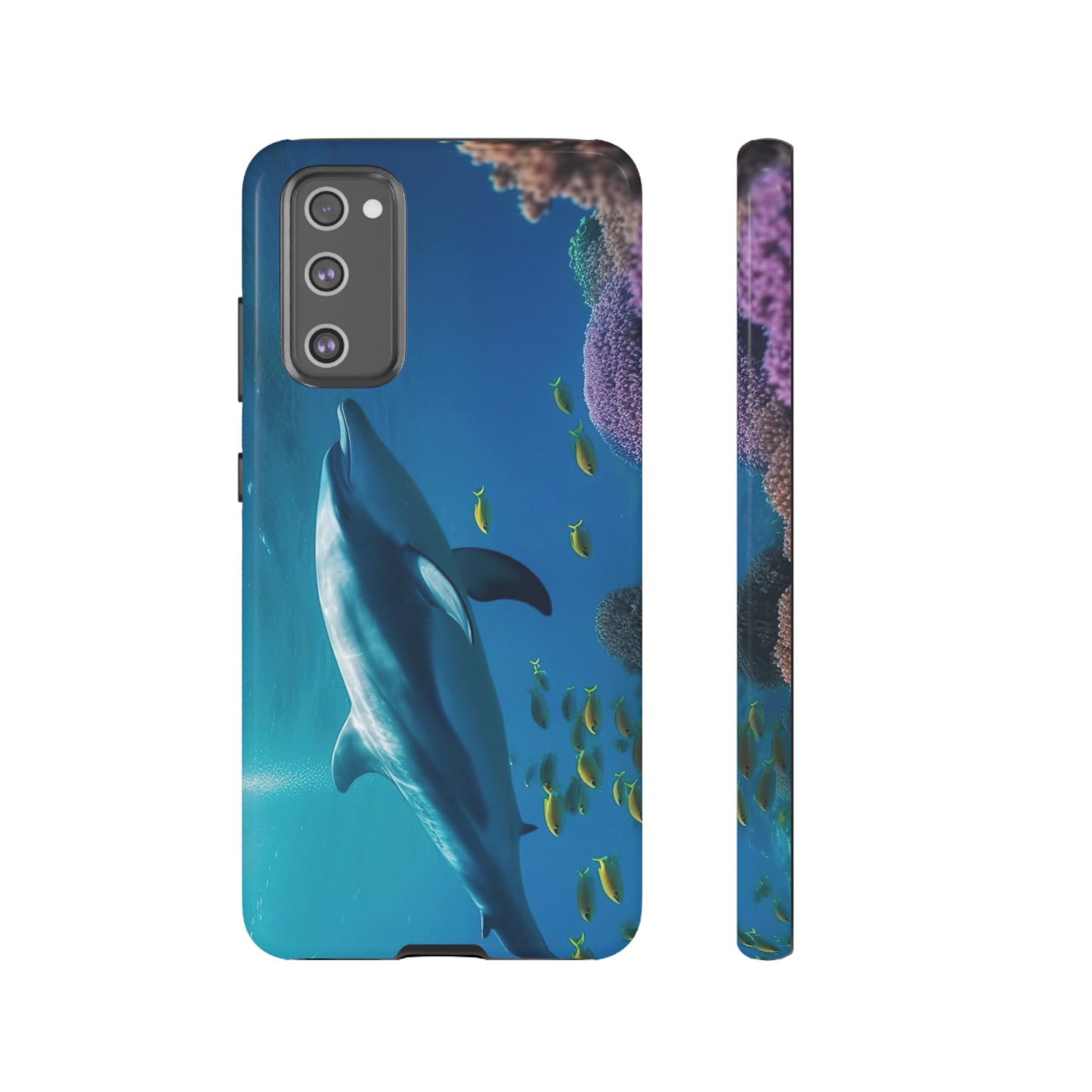 Dolphin Wallpaper Phone Case | iPhone 15 Plus/ Pro, 14, 13, 12| Google Pixel 7, Pro, 5| Samsung Galaxy S23 All Major Phone Models