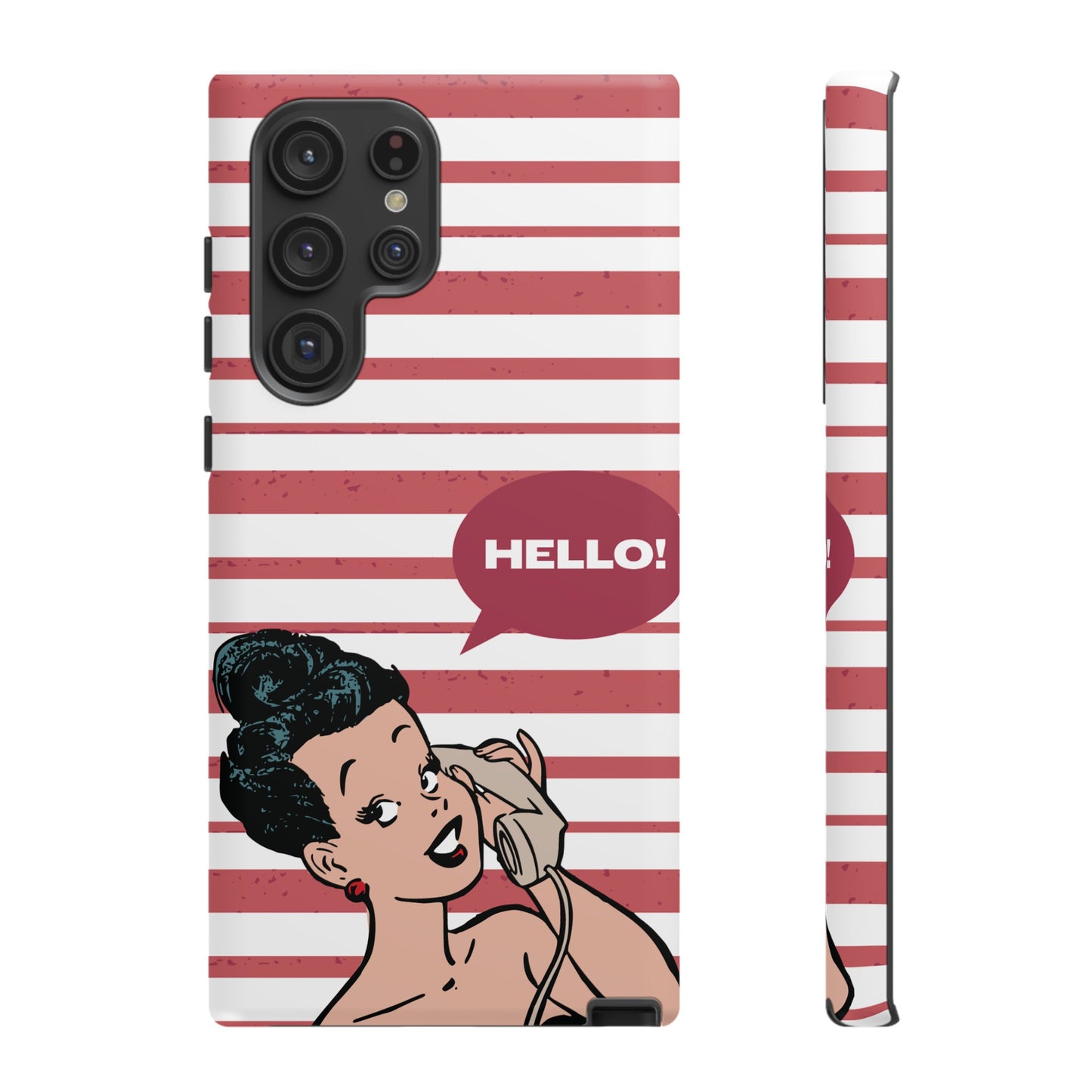 Hello! Wallpaper Phone Case | iPhone 15 Plus/ Pro, 14, 13, 12| Google Pixel 7, Pro, 5| Samsung Galaxy S23 All Major Phone Models