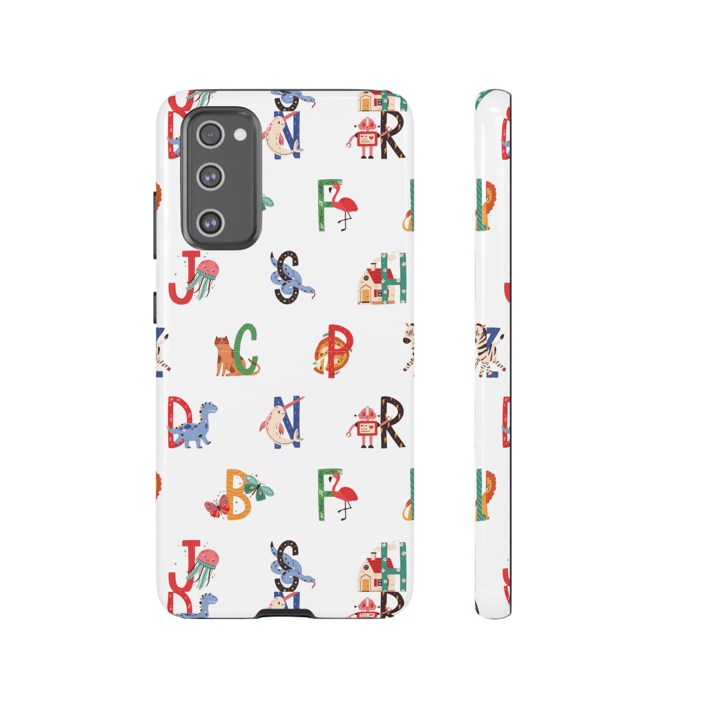 Alphabet Wallpaper Phone Case| iPhone 15 Plus/ Pro, 14, 13, 12| Google Pixel 7, Pro, 5| Samsung Galaxy S23 All Major Phone Models