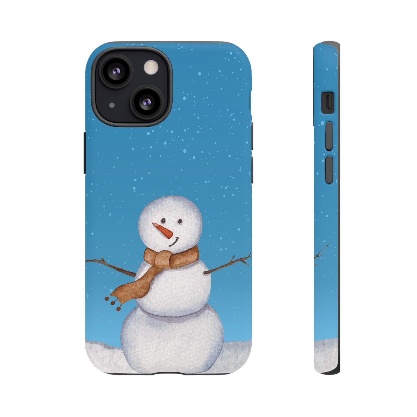 Snowman Wallpaper Phone Case | iPhone 15 Plus/ Pro, 14, 13, 12| Google Pixel 7, Pro, 5| Samsung Galaxy S23 All Major Phone Models