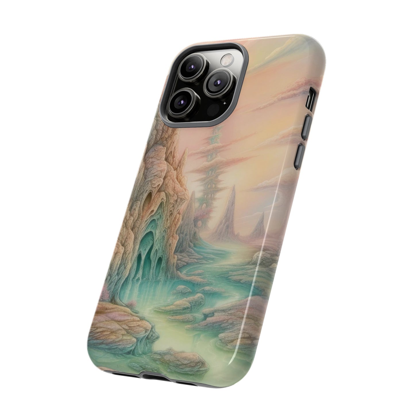 Caves Sci-Fi Wallpaper Phone Case | iPhone 15 Plus/ Pro, 14, 13, 12| Google Pixel 7, Pro, 5| Samsung Galaxy S23 All Major Phone Models