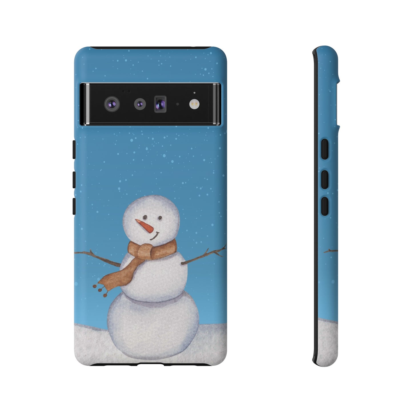 Snowman Wallpaper Phone Case | iPhone 15 Plus/ Pro, 14, 13, 12| Google Pixel 7, Pro, 5| Samsung Galaxy S23 All Major Phone Models