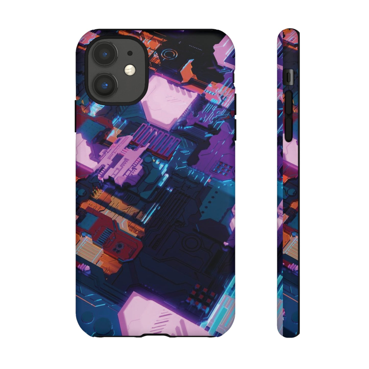 Purple Circuit Board Wallpaper Phone Case | iPhone 15 Plus/ Pro, 14, 13, 12| Google Pixel 7, Pro, 5| Samsung Galaxy S23 All Major Phone Models