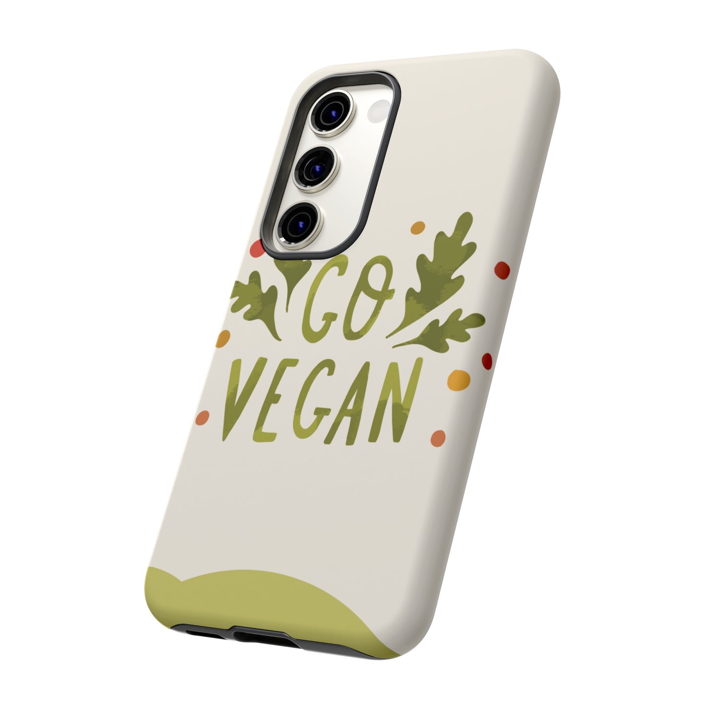 Go Vegan Wallpaper Phone Case | iPhone 15 Plus/ Pro, 14, 13, 12| Google Pixel 7, Pro, 5| Samsung Galaxy S23 All Major Phone Models