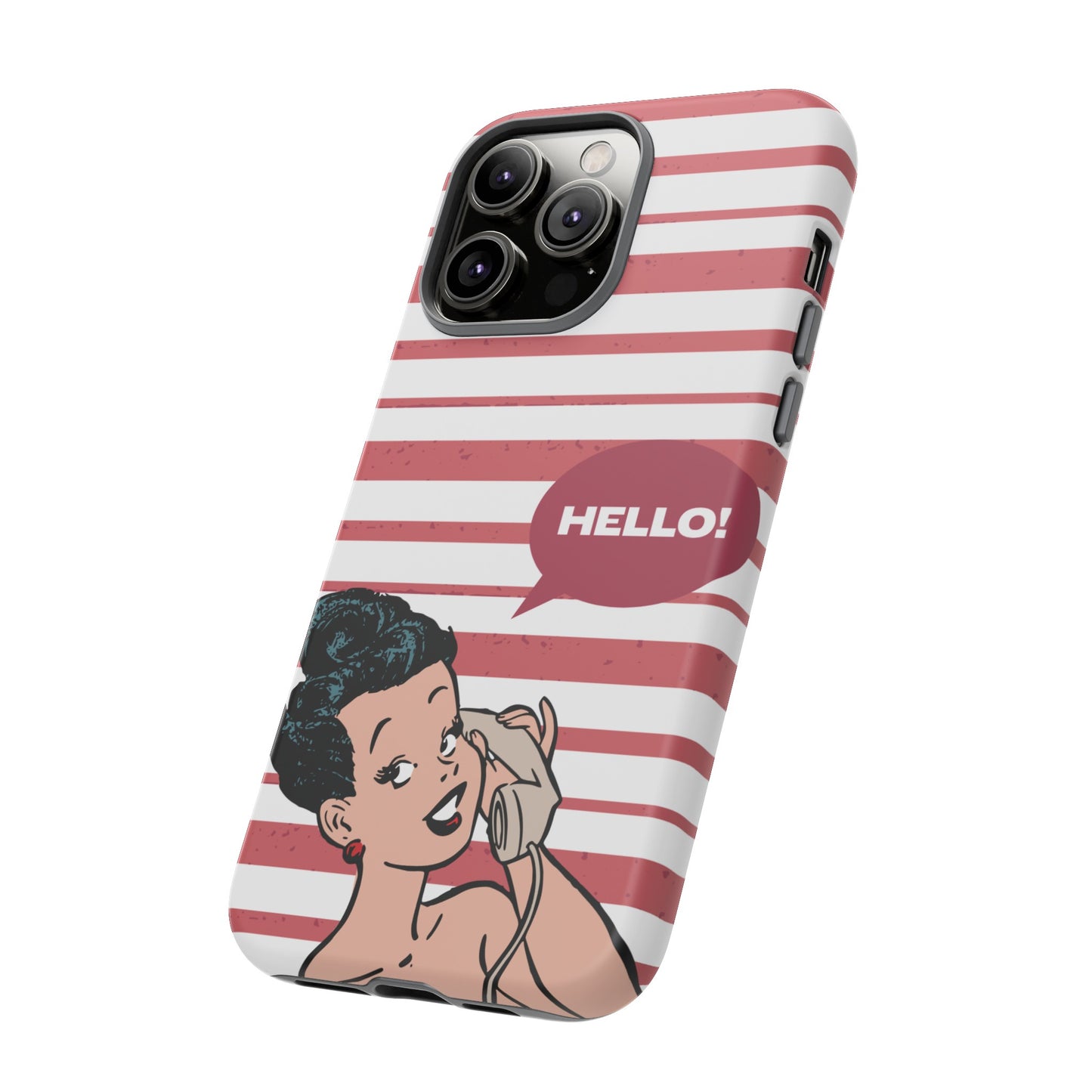 Hello! Wallpaper Phone Case | iPhone 15 Plus/ Pro, 14, 13, 12| Google Pixel 7, Pro, 5| Samsung Galaxy S23 All Major Phone Models