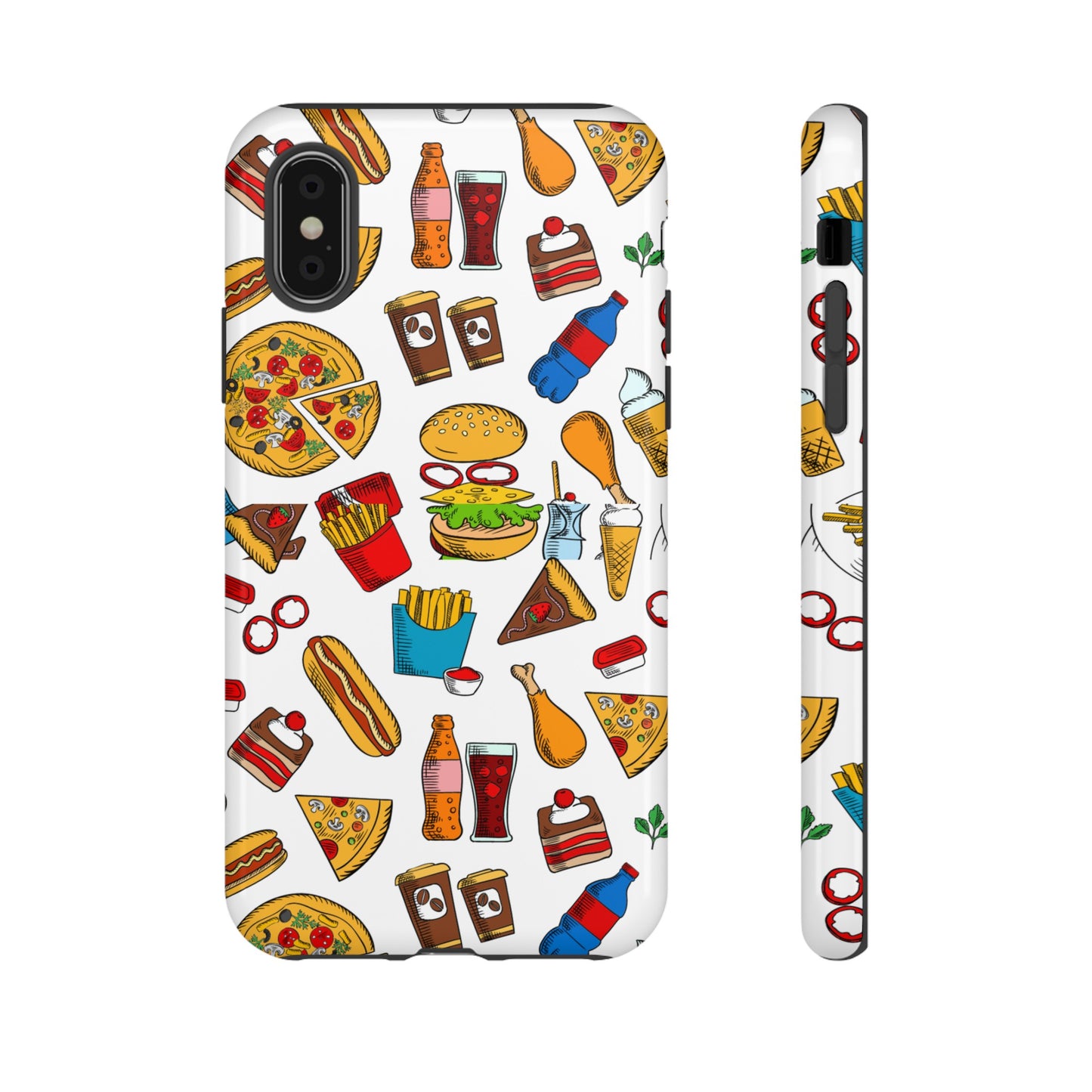 Fast Food Wallpaper Phone Case | iPhone 15 Plus/ Pro, 14, 13, 12| Google Pixel 7, Pro, 5| Samsung Galaxy S23 All Major Phone Models