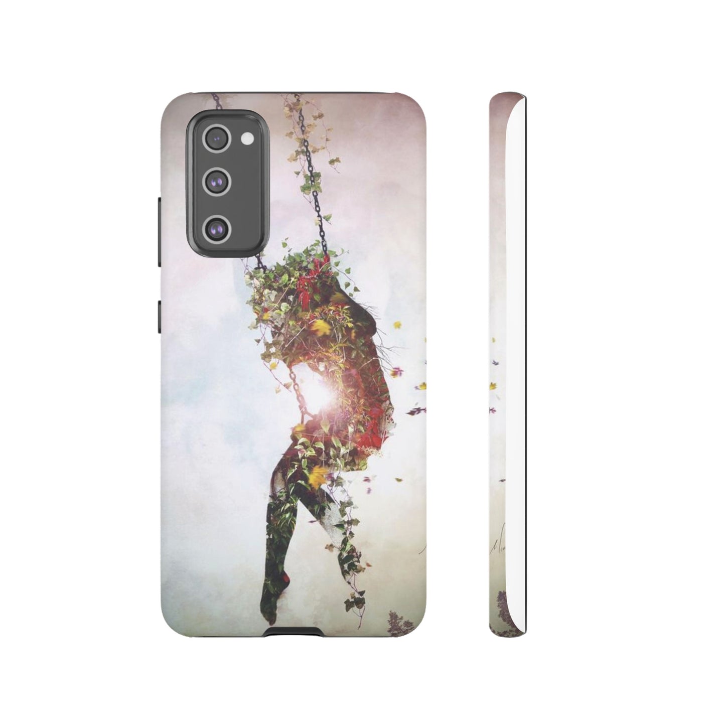 Flower Swing Girl Wallpaper Phone Case | iPhone 15 Plus/ Pro, 14, 13, 12| Google Pixel 7, Pro, 5| Samsung Galaxy S23 All Major Phone Models