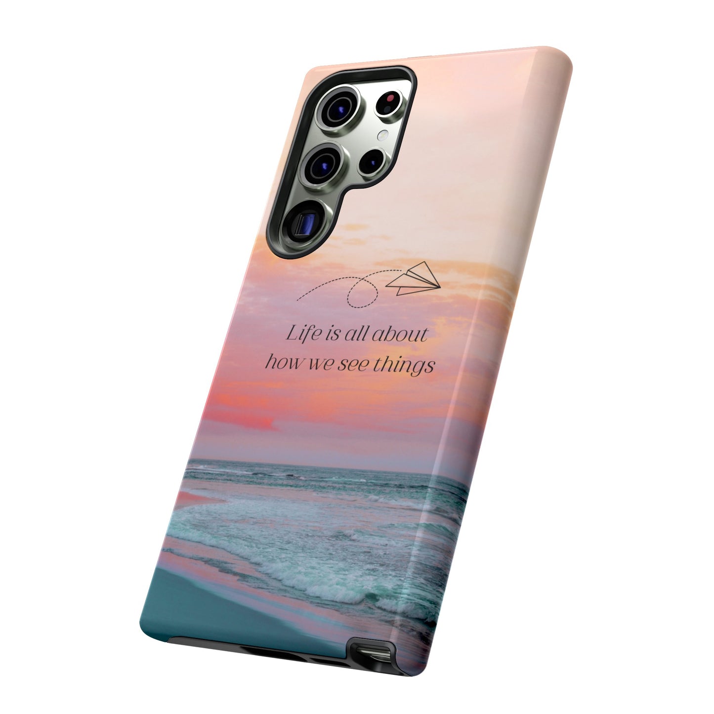 Thoughts at Sunset Phone Case | iPhone 15 Plus/ Pro, 14, 13, 12| Google Pixel 7, Pro, 5| Samsung Galaxy S23 All Major Phone Models