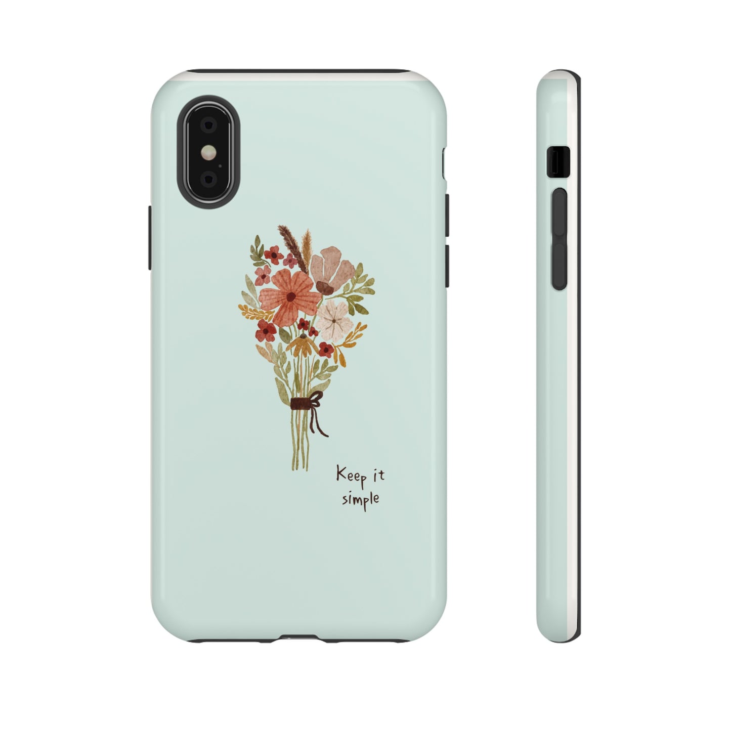 Keep It Simple Wallpaper Phone Case | iPhone 15 Plus/ Pro, 14, 13, 12| Google Pixel 7, Pro, 5| Samsung Galaxy S23 All Major Phone Models