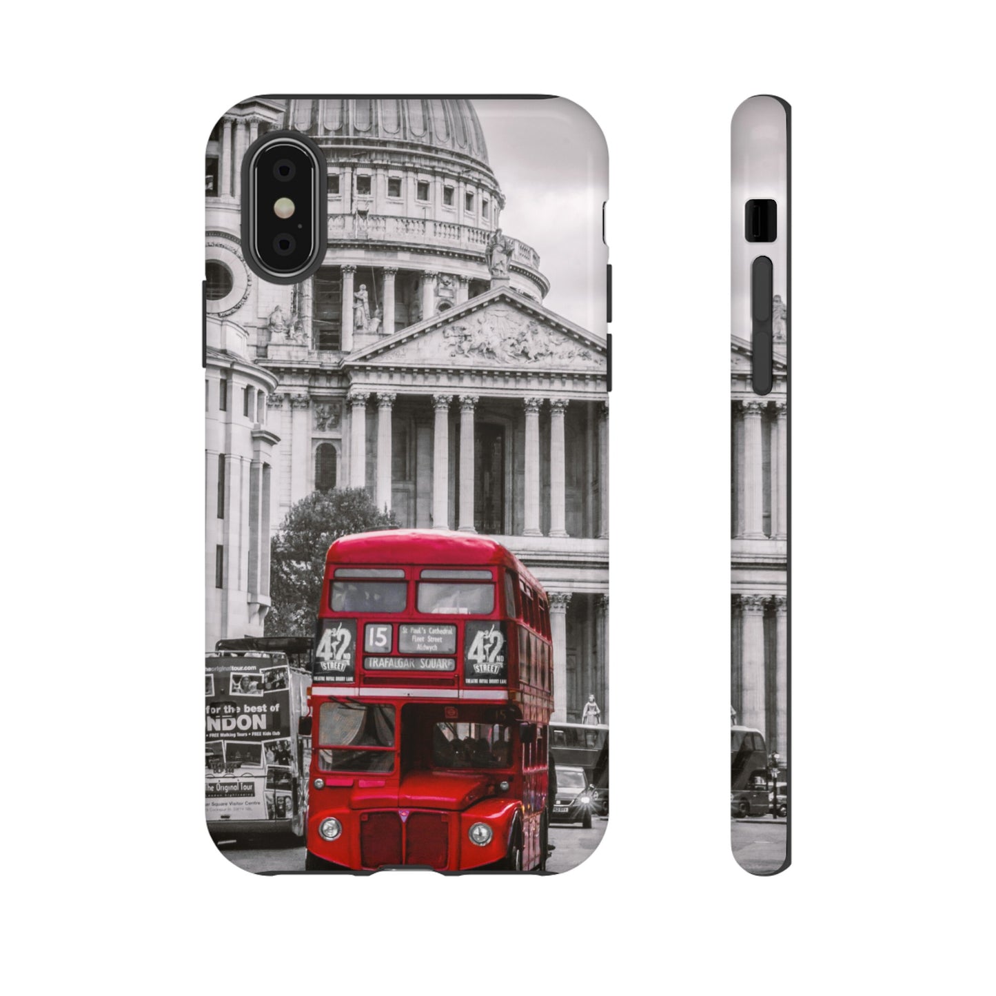 London Bus Wallpaper Phone Case | iPhone 15 Plus/ Pro, 14, 13, 12| Google Pixel 7, Pro, 5| Samsung Galaxy S23 All Major Phone Models