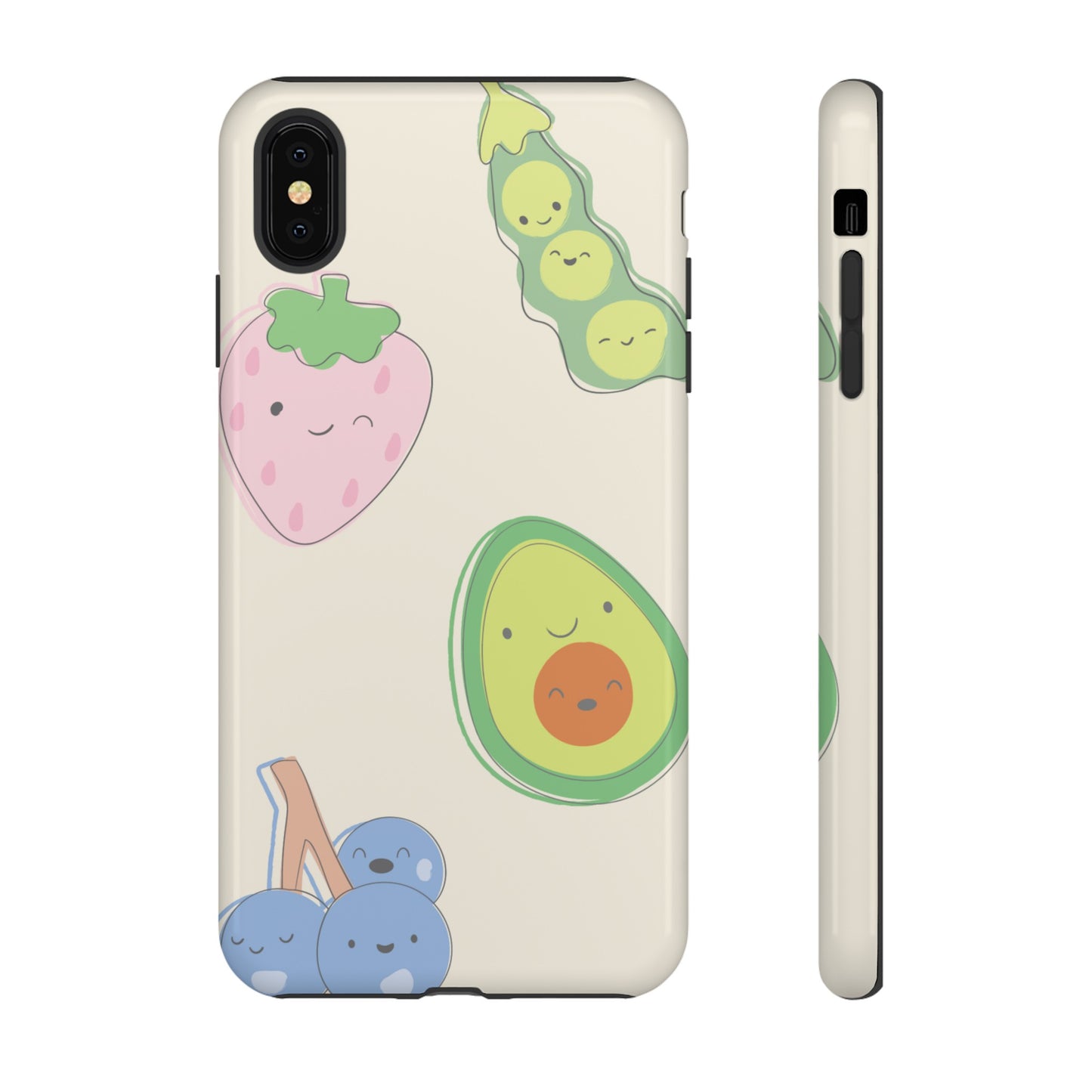 Happy Food Wallpaper Phone Case | iPhone 15 Plus/ Pro, 14, 13, 12| Google Pixel 7, Pro, 5| Samsung Galaxy S23 All Major Phone Models