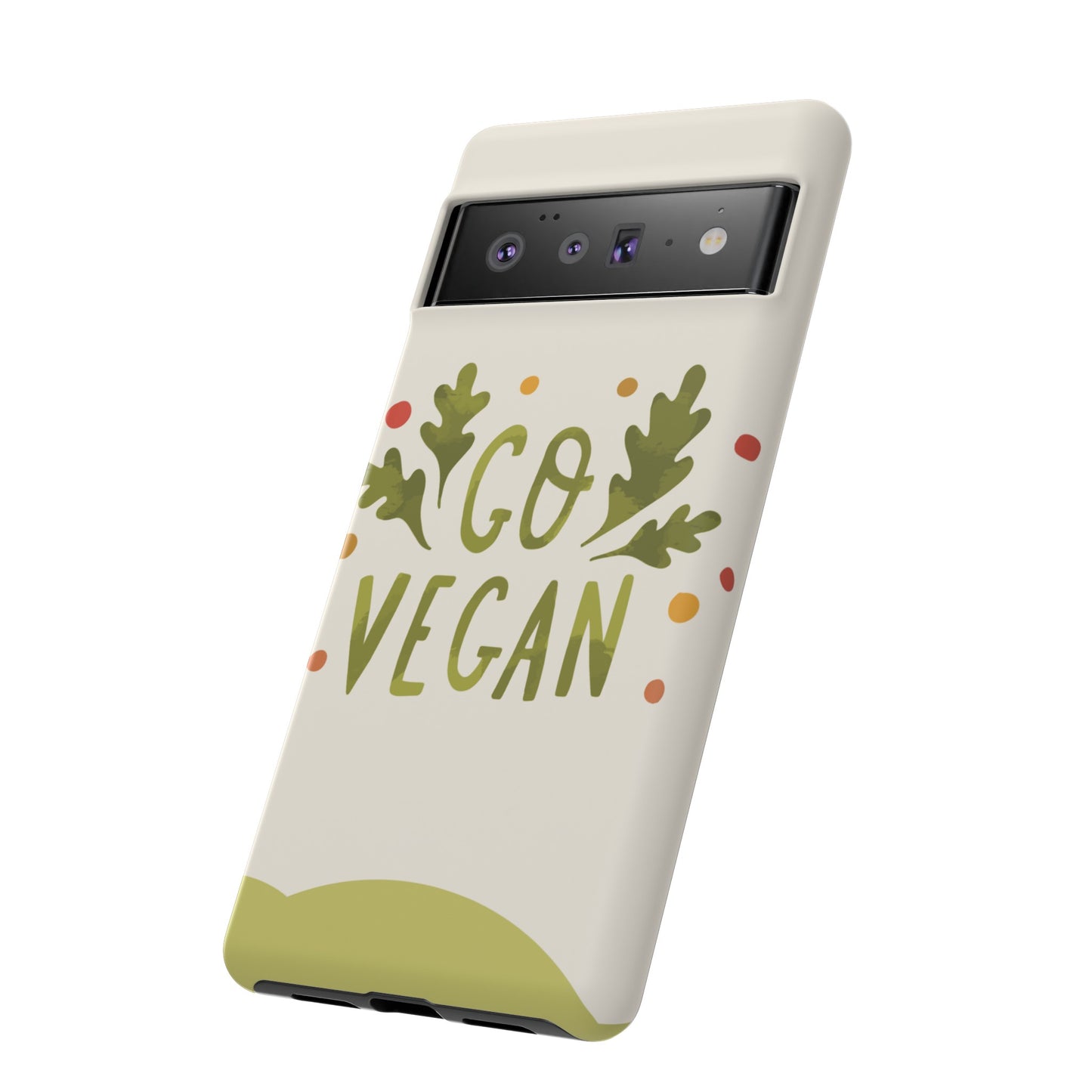 Go Vegan Wallpaper Phone Case | iPhone 15 Plus/ Pro, 14, 13, 12| Google Pixel 7, Pro, 5| Samsung Galaxy S23 All Major Phone Models