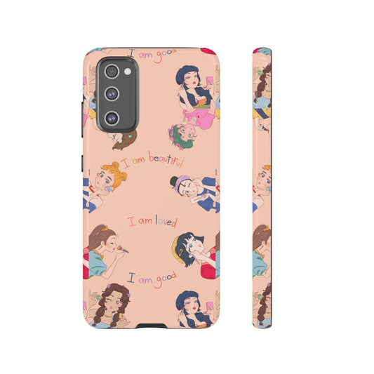 I Am Beautiful. I Am Loved. I Am Good. Phone Case | iPhone 15 Plus/ Pro, 14, 13, 12| Google Pixel 7, Pro, 5| Samsung Galaxy S23 All Major Phone Models