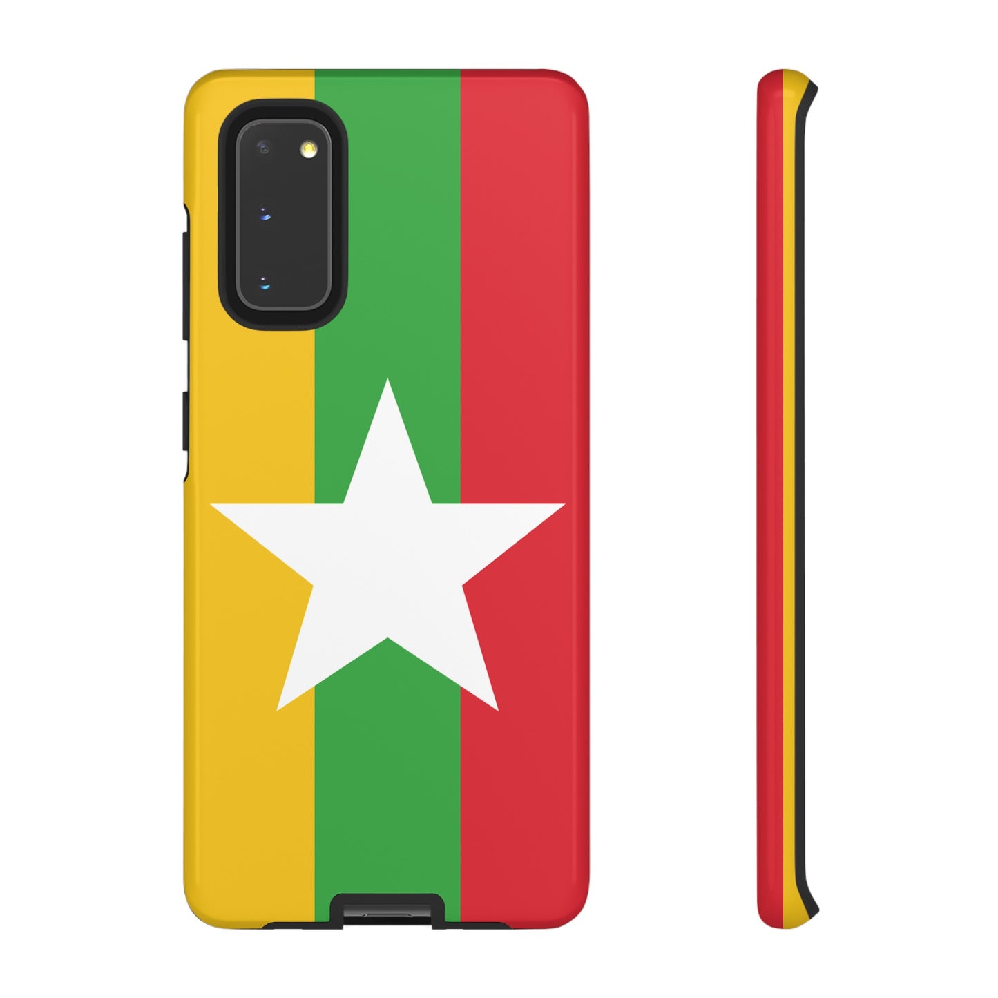 Myanmar Flag Phone Case | iPhone 15 Plus/ Pro, 14, 13, 12| Google Pixel 7, Pro, 5| Samsung Galaxy S23 All Major Phone Models