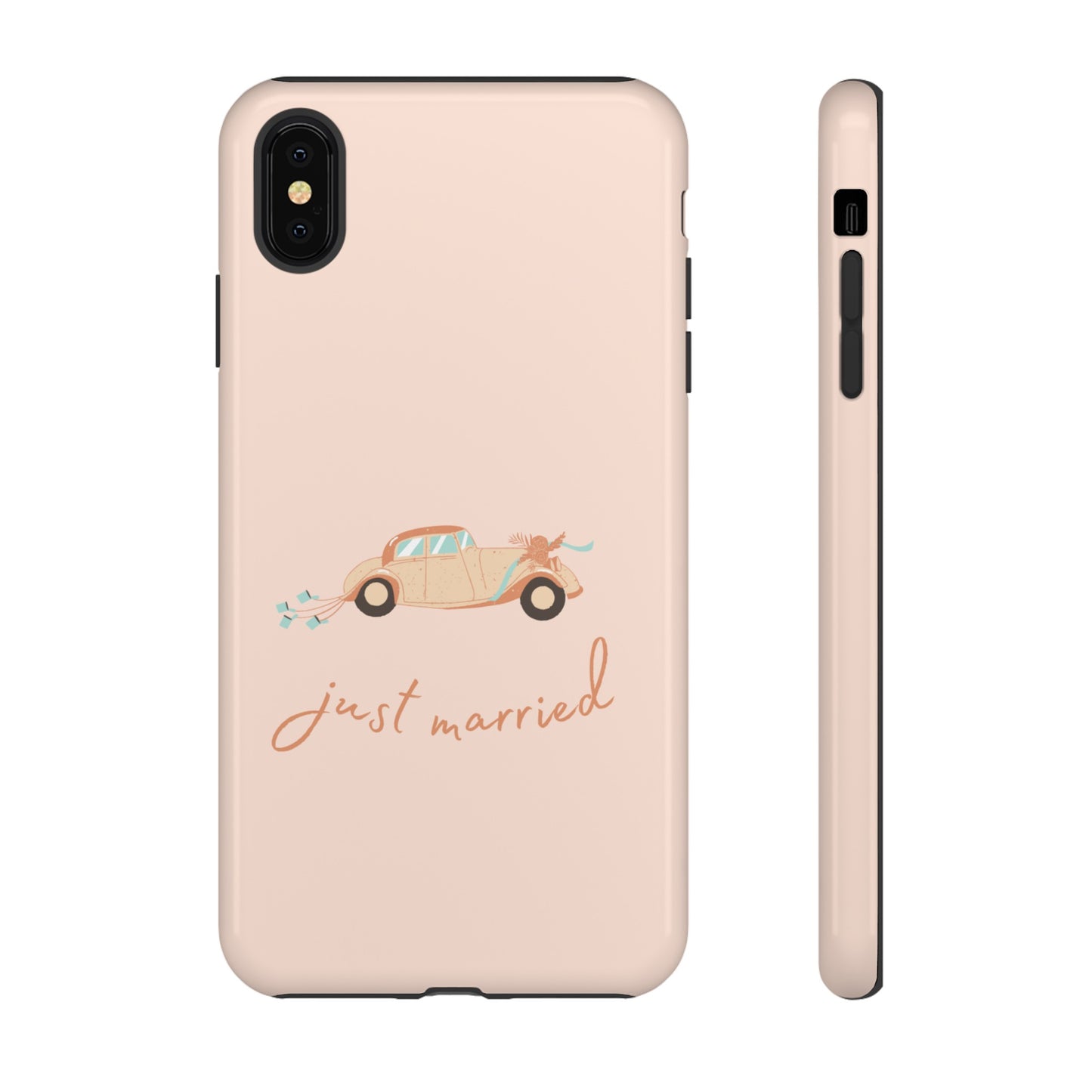 Just Married Phone Case | iPhone 15 Plus/ Pro, 14, 13, 12| Google Pixel 7, Pro, 5| Samsung Galaxy S23 All Major Phone Models