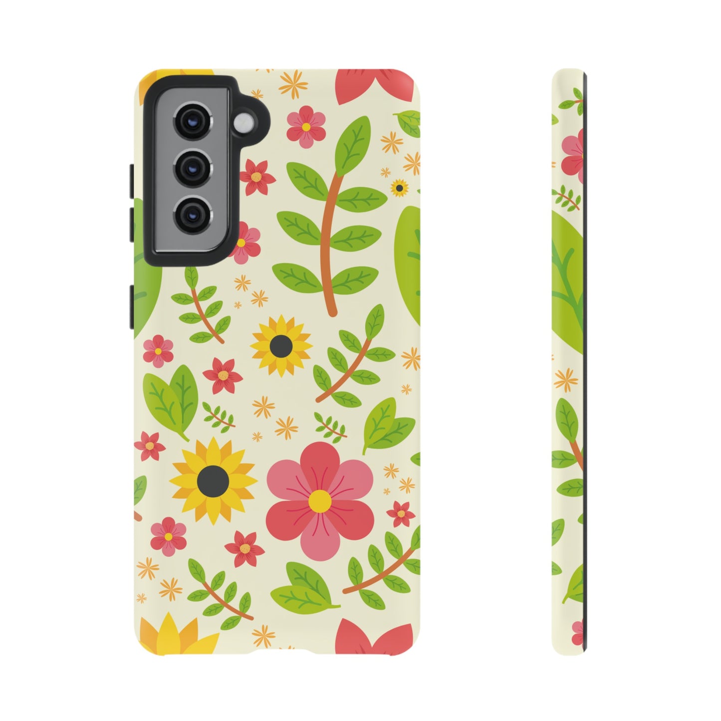 Botanical Flowers Phone Case | iPhone 15 Plus/ Pro, 14, 13, 12| Google Pixel 7, Pro, 5| Samsung Galaxy S23 All Major Phone Models