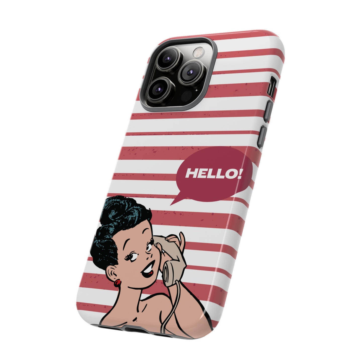 Hello! Wallpaper Phone Case | iPhone 15 Plus/ Pro, 14, 13, 12| Google Pixel 7, Pro, 5| Samsung Galaxy S23 All Major Phone Models