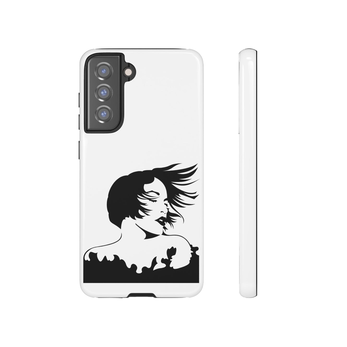 Woman In The Wind Phone Case | iPhone 15 Plus/ Pro, 14, 13, 12| Google Pixel 7, Pro, 5| Samsung Galaxy S23 All Major Phone Models