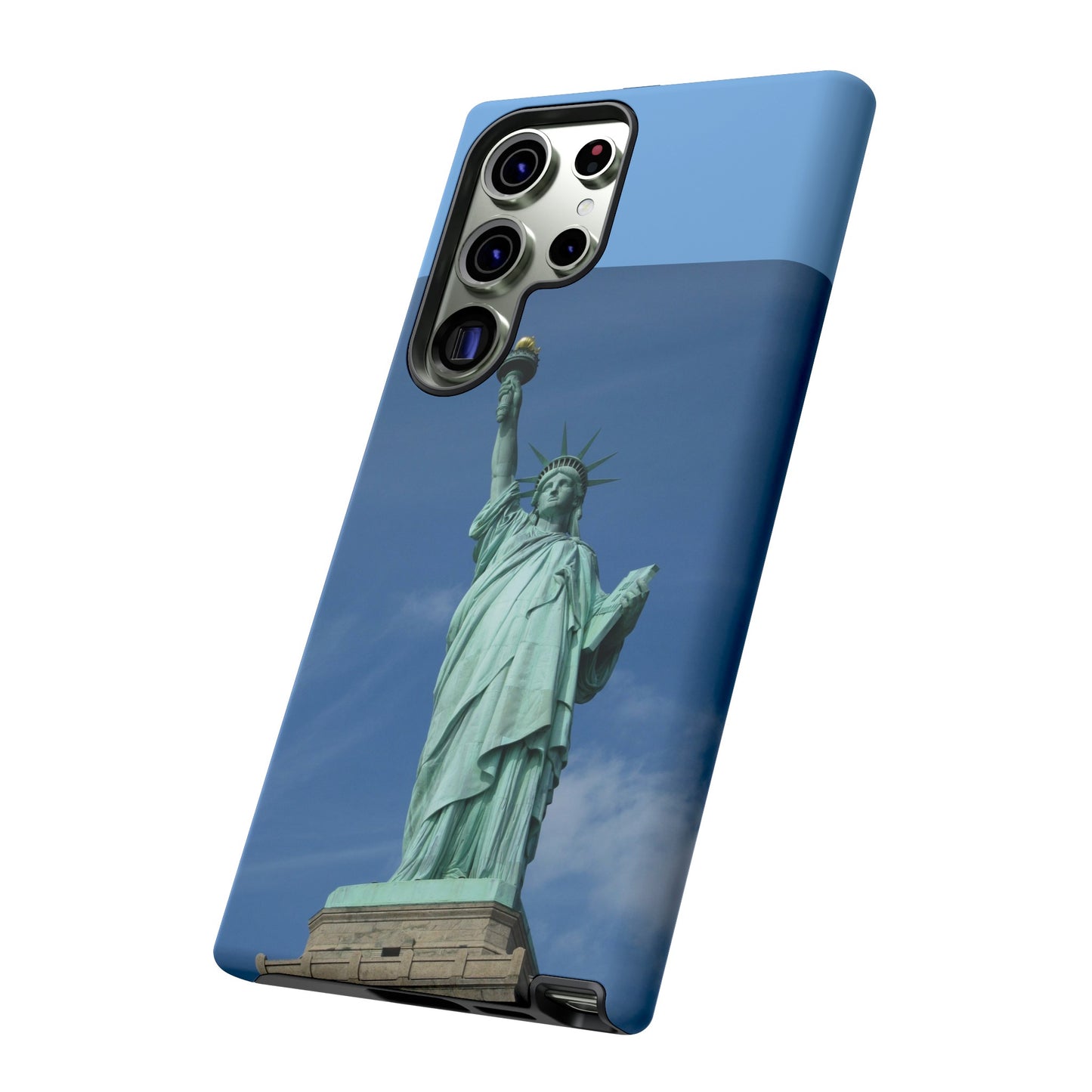 Statue Of Liberty Wallpaper Phone Case | iPhone 15 Plus/ Pro, 14, 13, 12| Google Pixel 7, Pro, 5| Samsung Galaxy S23 All Major Phone Models