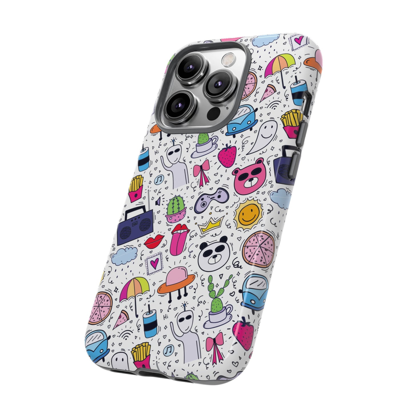 Cartoon Collage Phone Case | iPhone 15 Plus/ Pro, 14, 13, 12| Google Pixel 7, Pro, 5| Samsung Galaxy S23 All Major Phone Models