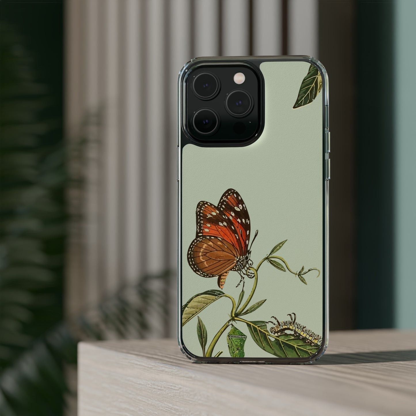 Orange Butterfly Wallpaper Phone Case | iPhone 15 Plus/ Pro, 14, 13, 12| Google Pixel 7, Pro, 5| Samsung Galaxy S23 All Major Phone Models