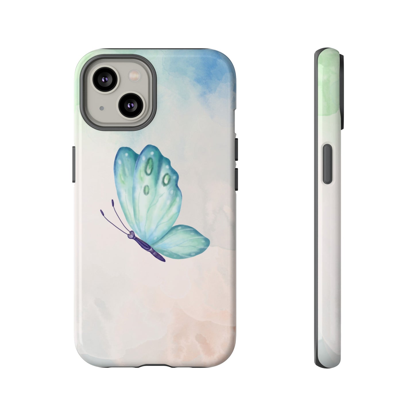 Blue Butterfly Wallpaper Phone Case  | iPhone 15 Plus/ Pro, 14, 13, 12| Google Pixel 7, Pro, 5| Samsung Galaxy S23 All Major Phone Models