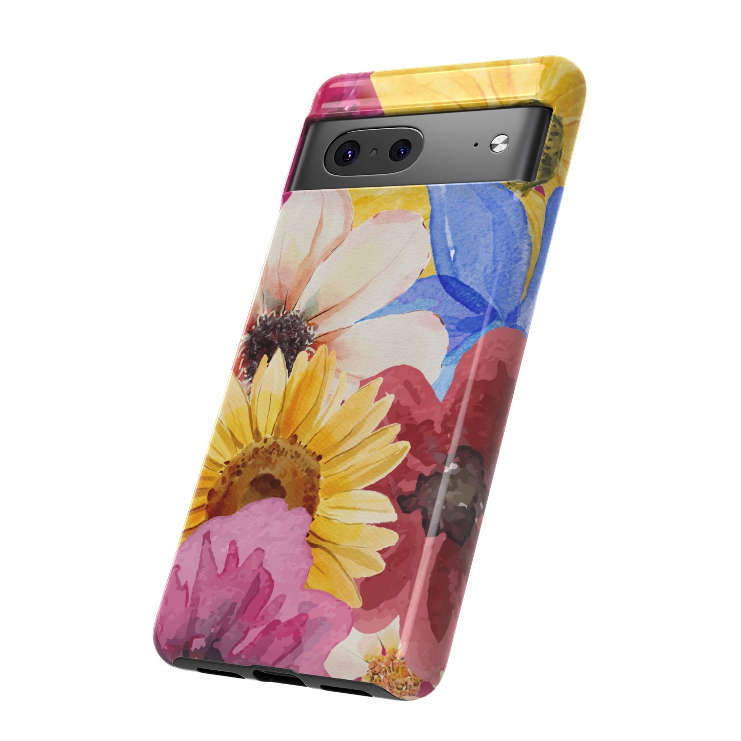 Overlapping Flowers Wallpaper Phone Case | iPhone 15 Plus/ Pro, 14, 13, 12| Google Pixel 7, Pro, 5| Samsung Galaxy S23 All Major Phone Models