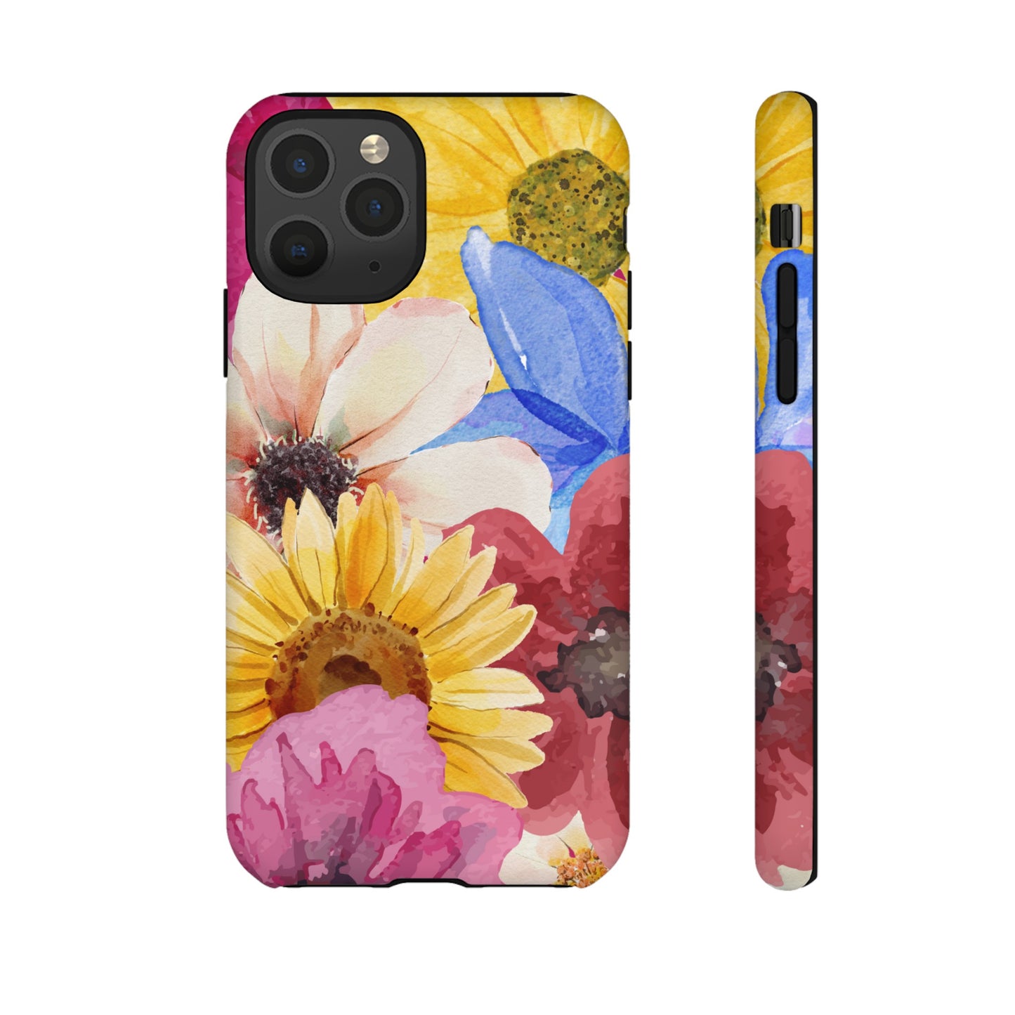 Overlapping Flowers Wallpaper Phone Case | iPhone 15 Plus/ Pro, 14, 13, 12| Google Pixel 7, Pro, 5| Samsung Galaxy S23 All Major Phone Models