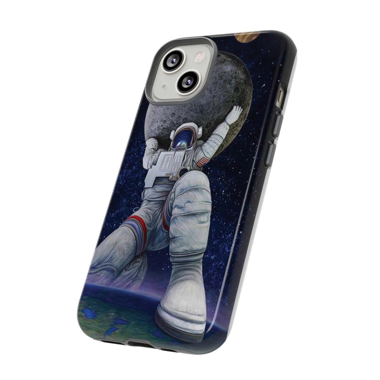 Astronaut Holding The Moon Phone Case | iPhone 15 Plus/ Pro, 14, 13, 12| Google Pixel 7, Pro, 5| Samsung Galaxy S23 All Major Phone Models